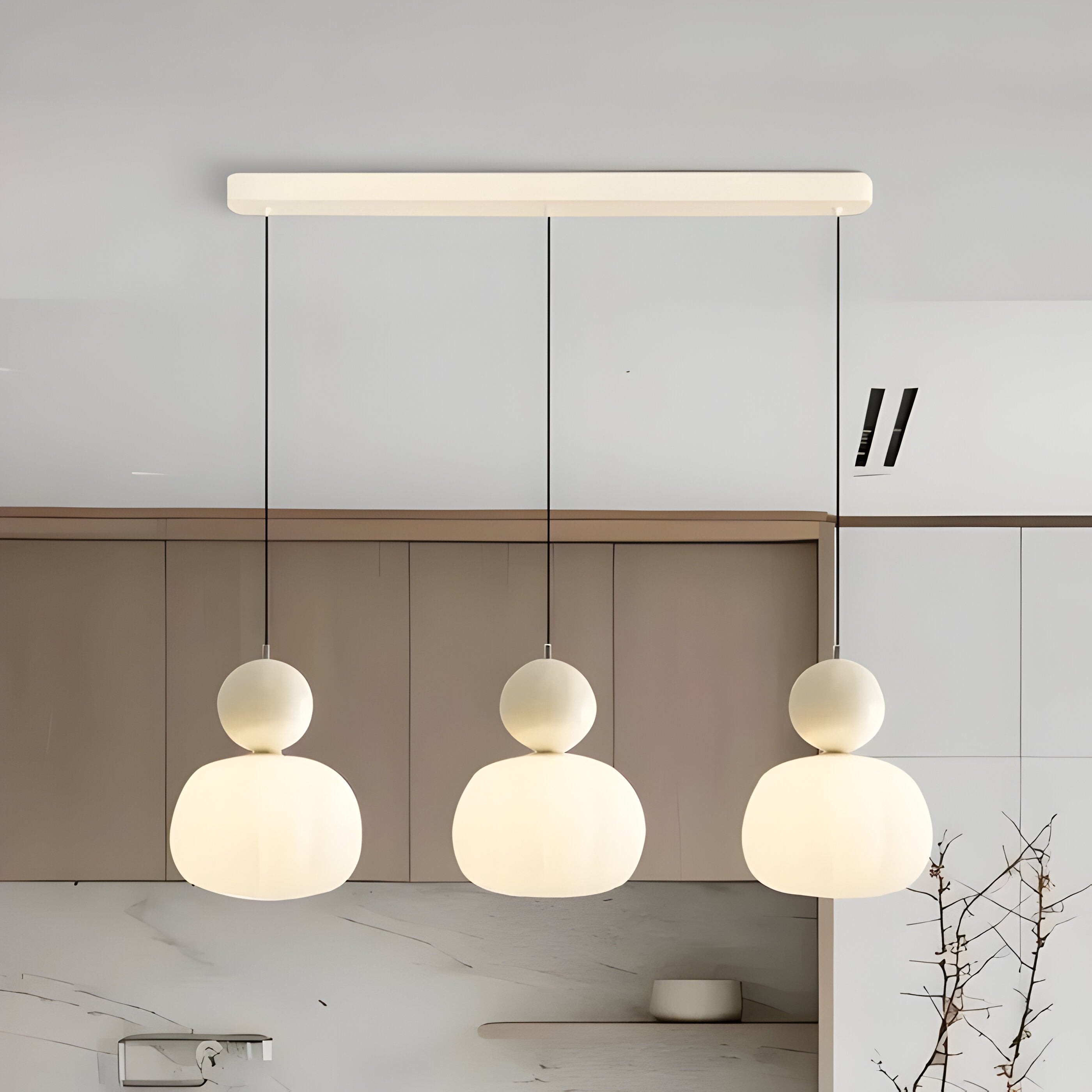 Bilde av Mjørik - Nordic Cream Pendellampe Hengende LED Lys fra Velisse