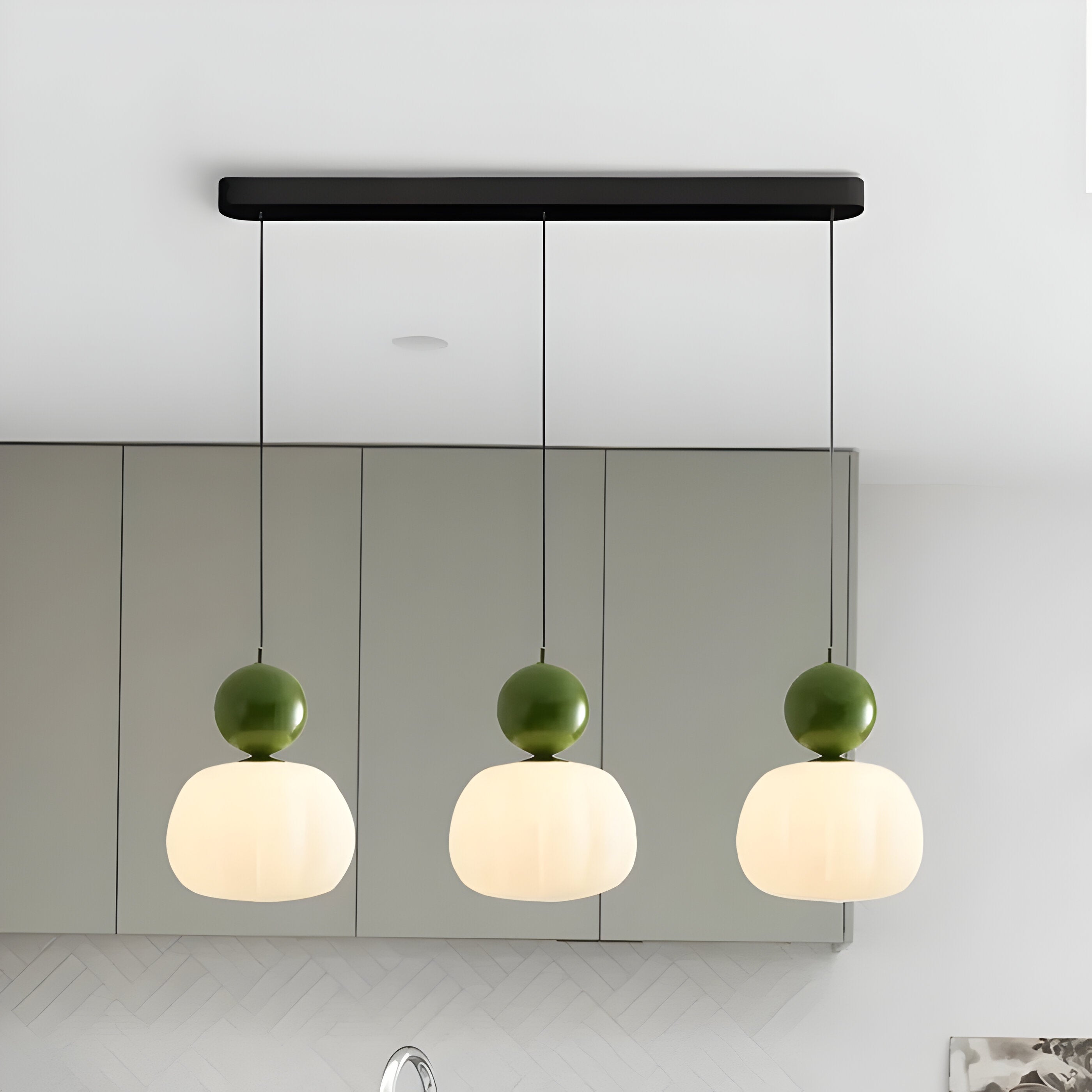 Bilde av Mjørik - Nordic Cream Pendellampe Hengende LED Lys fra Velisse