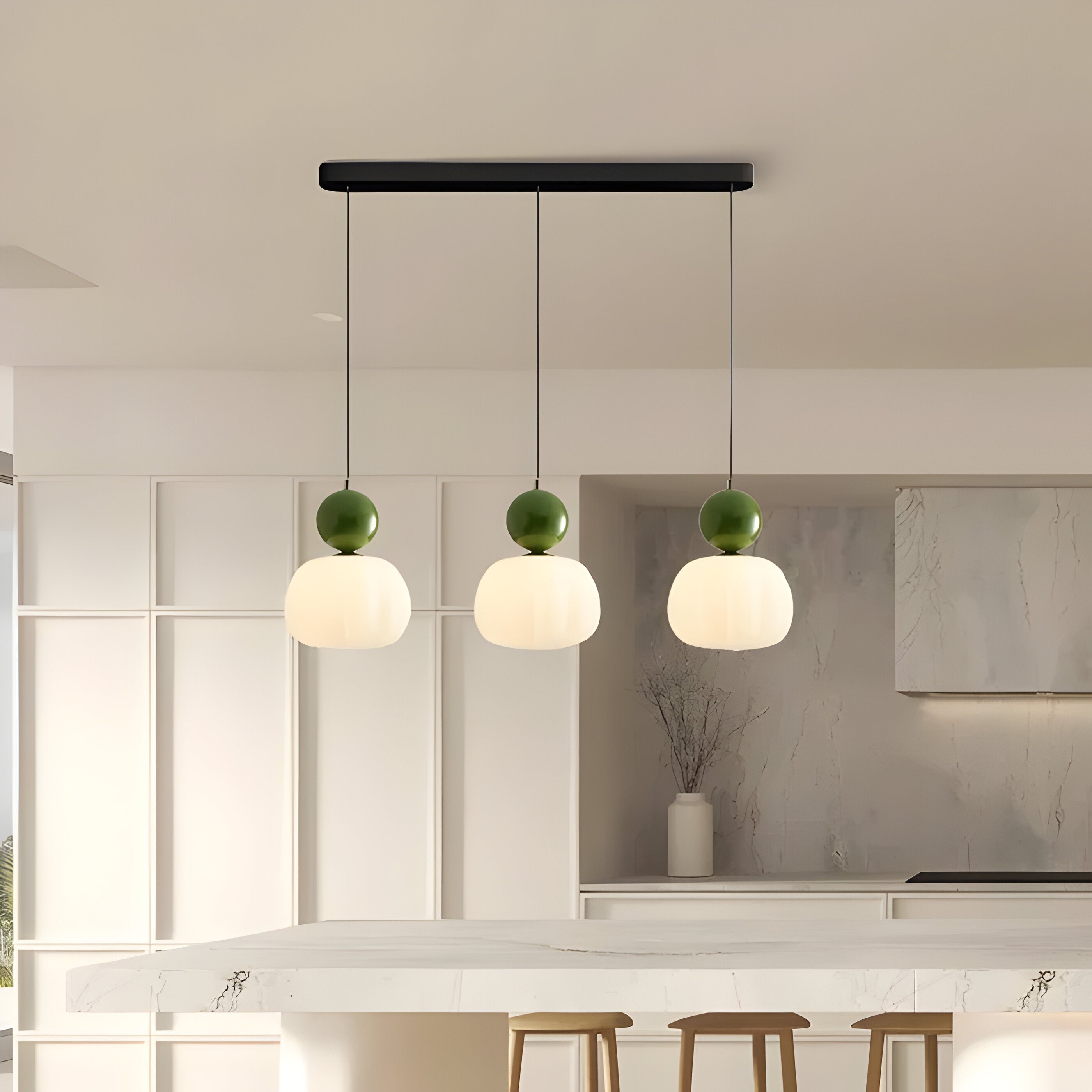Bilde av Mjørik - Nordic Cream Pendellampe Hengende LED Lys fra Velisse