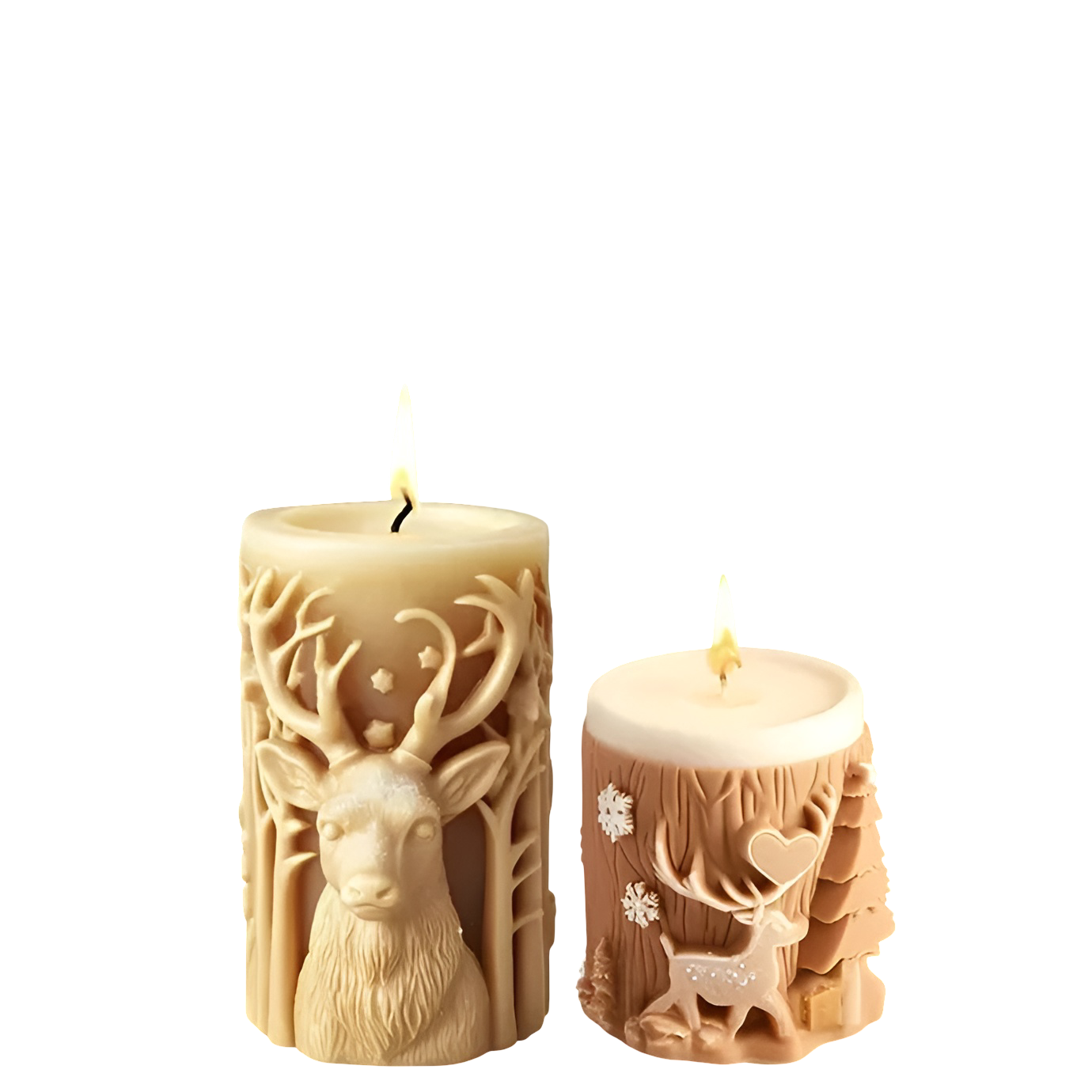 Silikonform for Lys – 3D Støpeform | Perfekt for Håndlagde Lys og Dekorasjoner