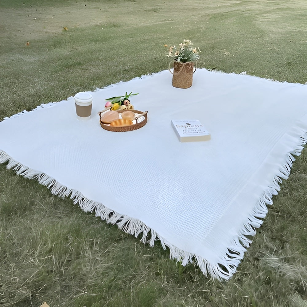 Stilfullt Piknikteppe – Vanntett og Sammenleggbart | Strandteppe og Campingteppe for Utendørsbruk