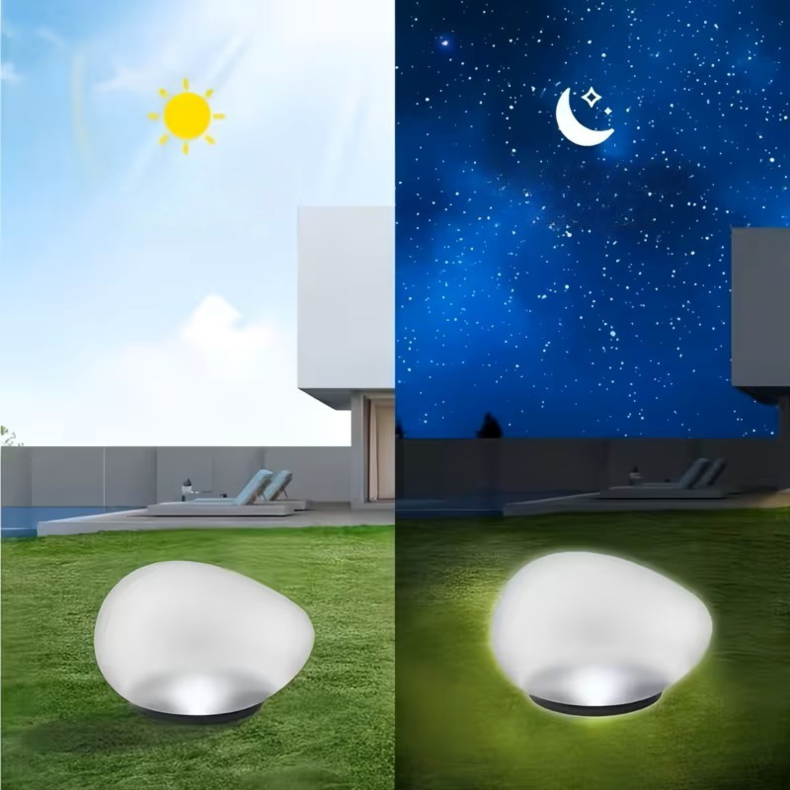 Solcelledrevne Led-hagesteiner – Automatisk Utendørsbelysning Med Naturlig Steinlook