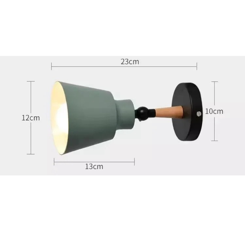 Vegglampe i Massivt Tre – Minimalistisk og Dekorativ | Perfekt for Soverom og Gang