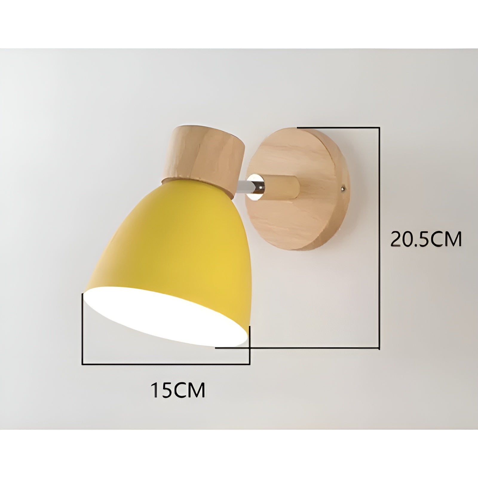 Vegglampe i Tre – Varmt og Koselig Lys | Perfekt for Stue og Soverom