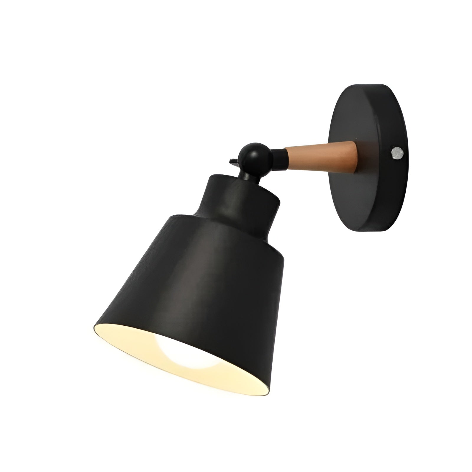Vegglampe i Massivt Tre – Minimalistisk og Dekorativ | Perfekt for Soverom og Gang