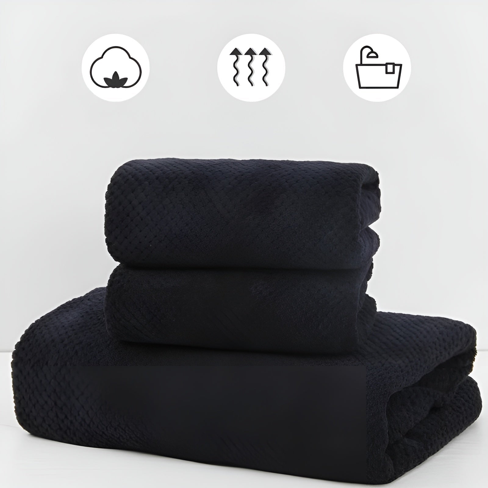 8-delers Håndklesett – Tørker Raskt Og Er Spesielt Mykt | Suger Godt Og Er Lett Å Vedlikeholde