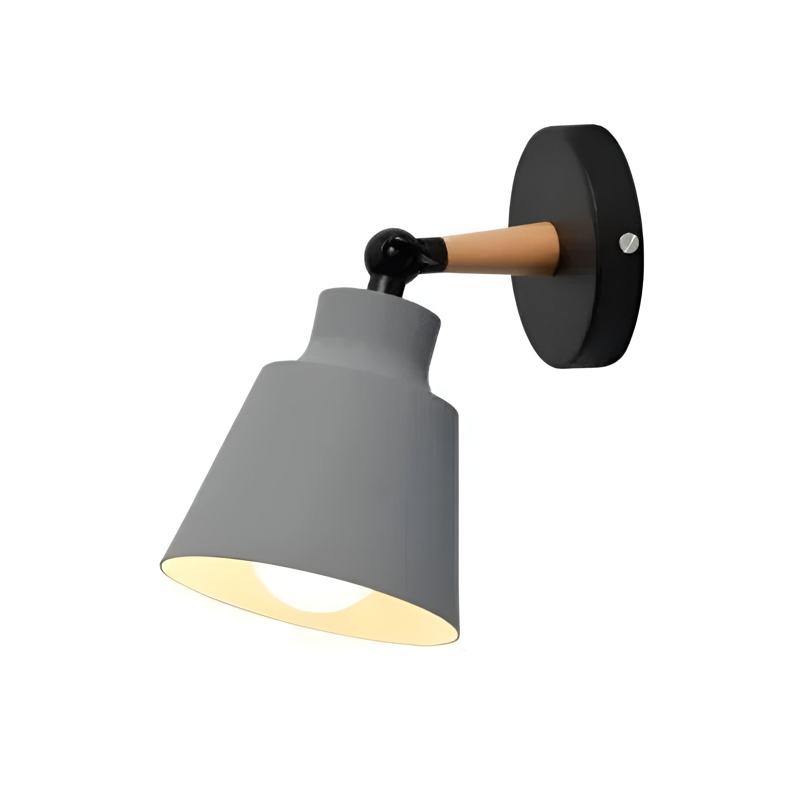 Vegglampe i Massivt Tre – Minimalistisk og Dekorativ | Perfekt for Soverom og Gang