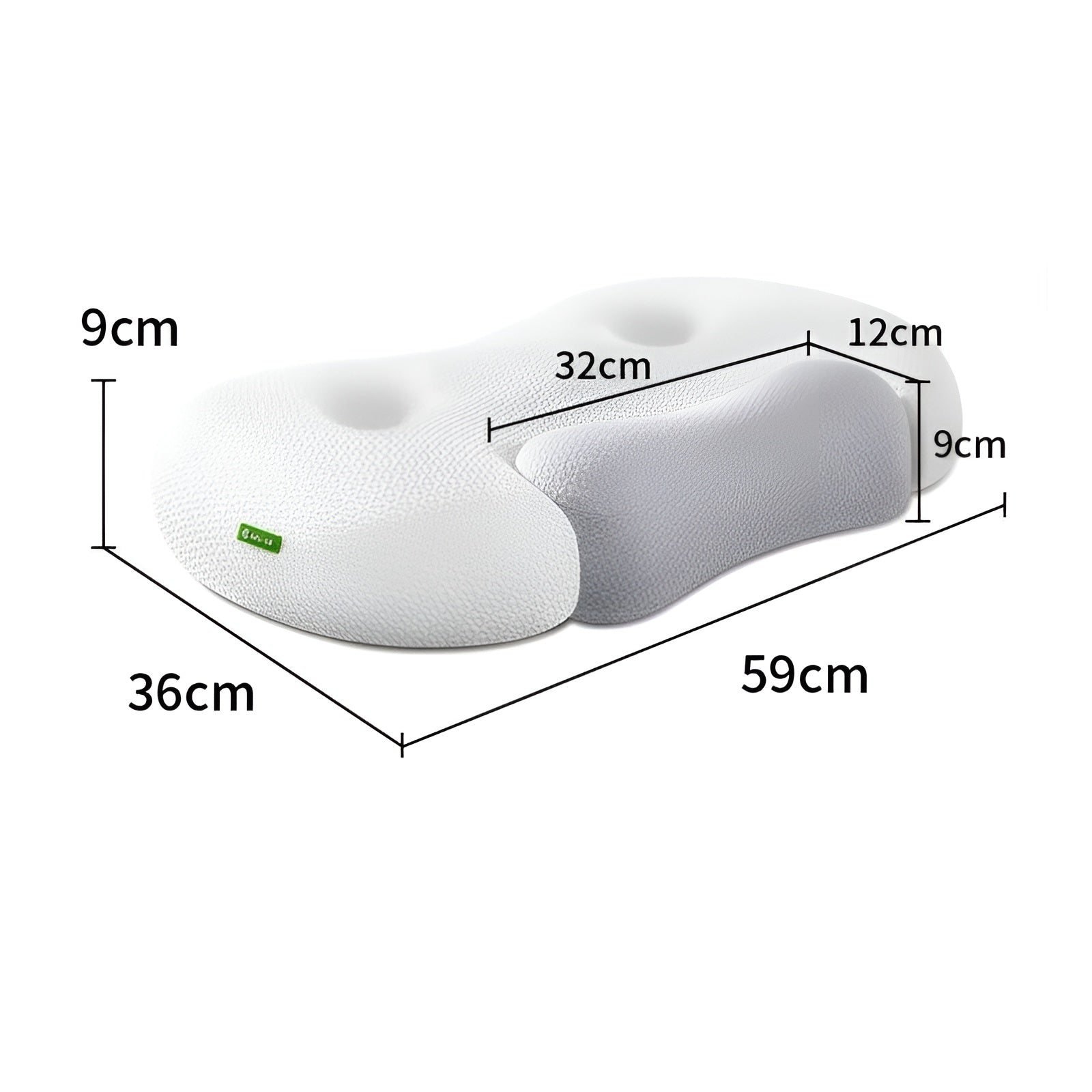 Nackenkissen aus Memory-Schaumstoff – Ergonomisches orthopädisches Konturstützkissen Bettkissen zur Linderung von