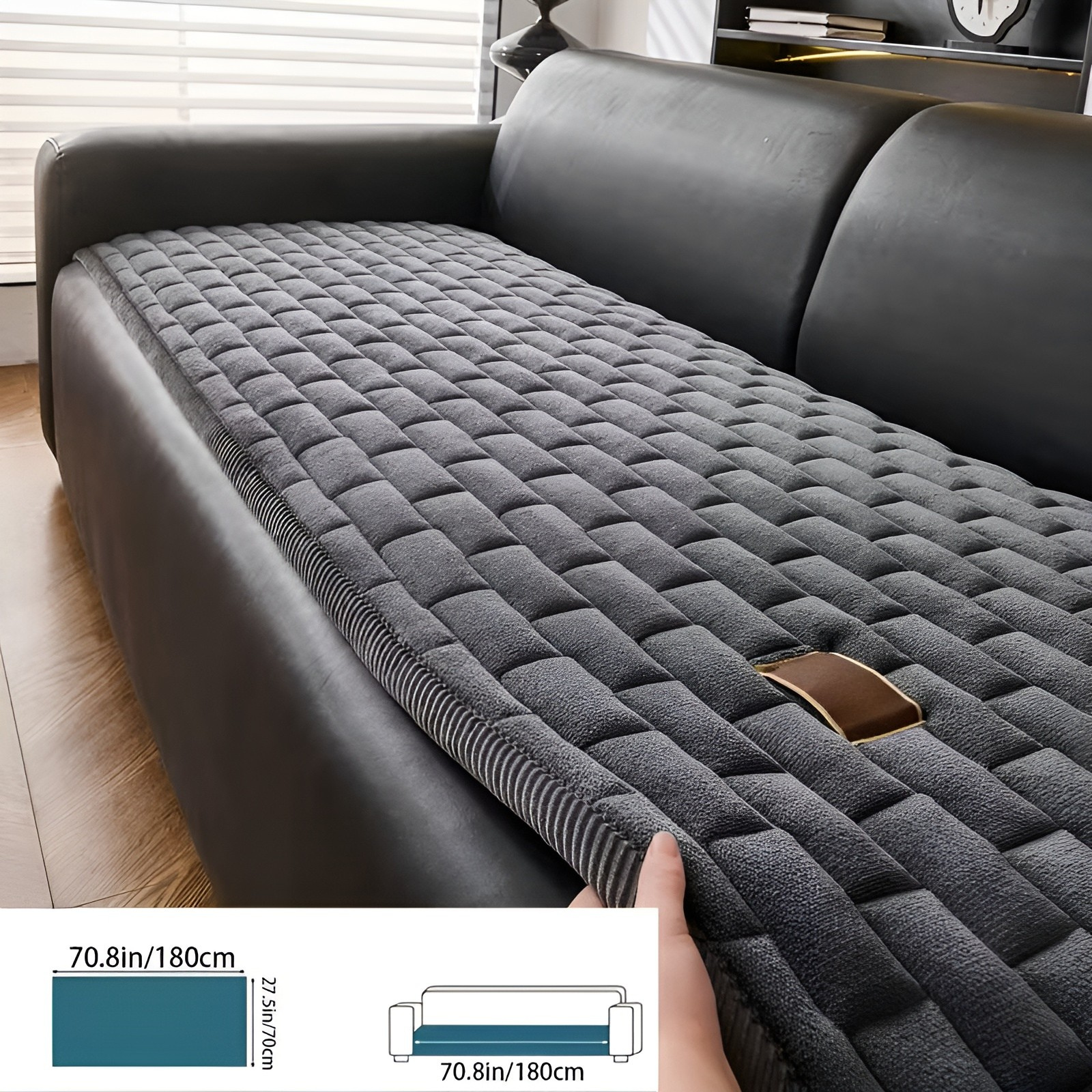 Cordfløyel Sofatrekk – Mykt, Tykt Polstret og Lettstelt | Perfekt for Hjørne- og Enkeltsofaer