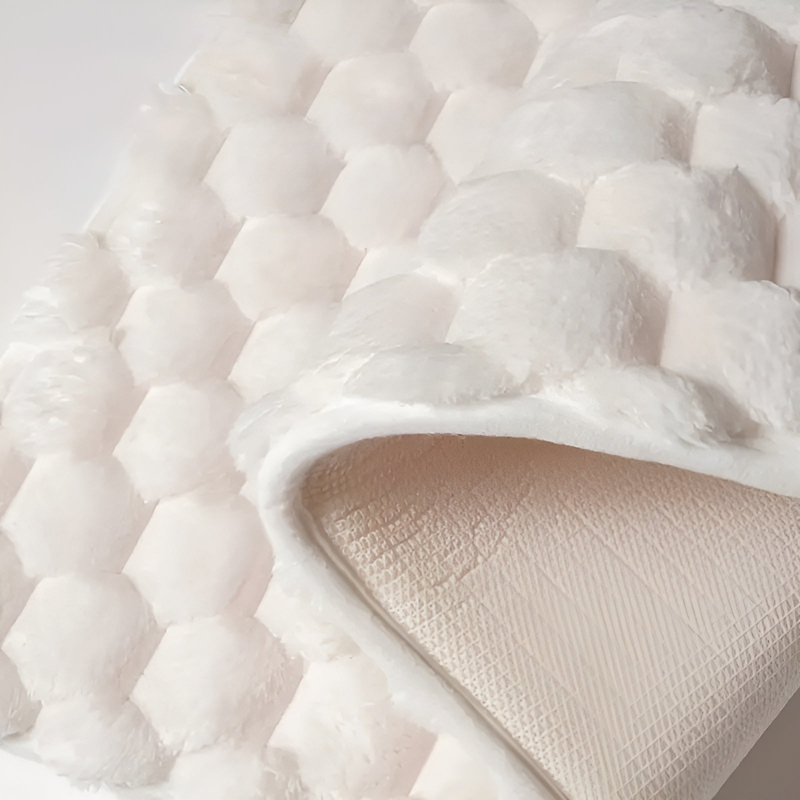 Sklisikker badematte med Minneskum – Ekstra myk og sklisikker | Ideell for Baderom, Soverom og Seng