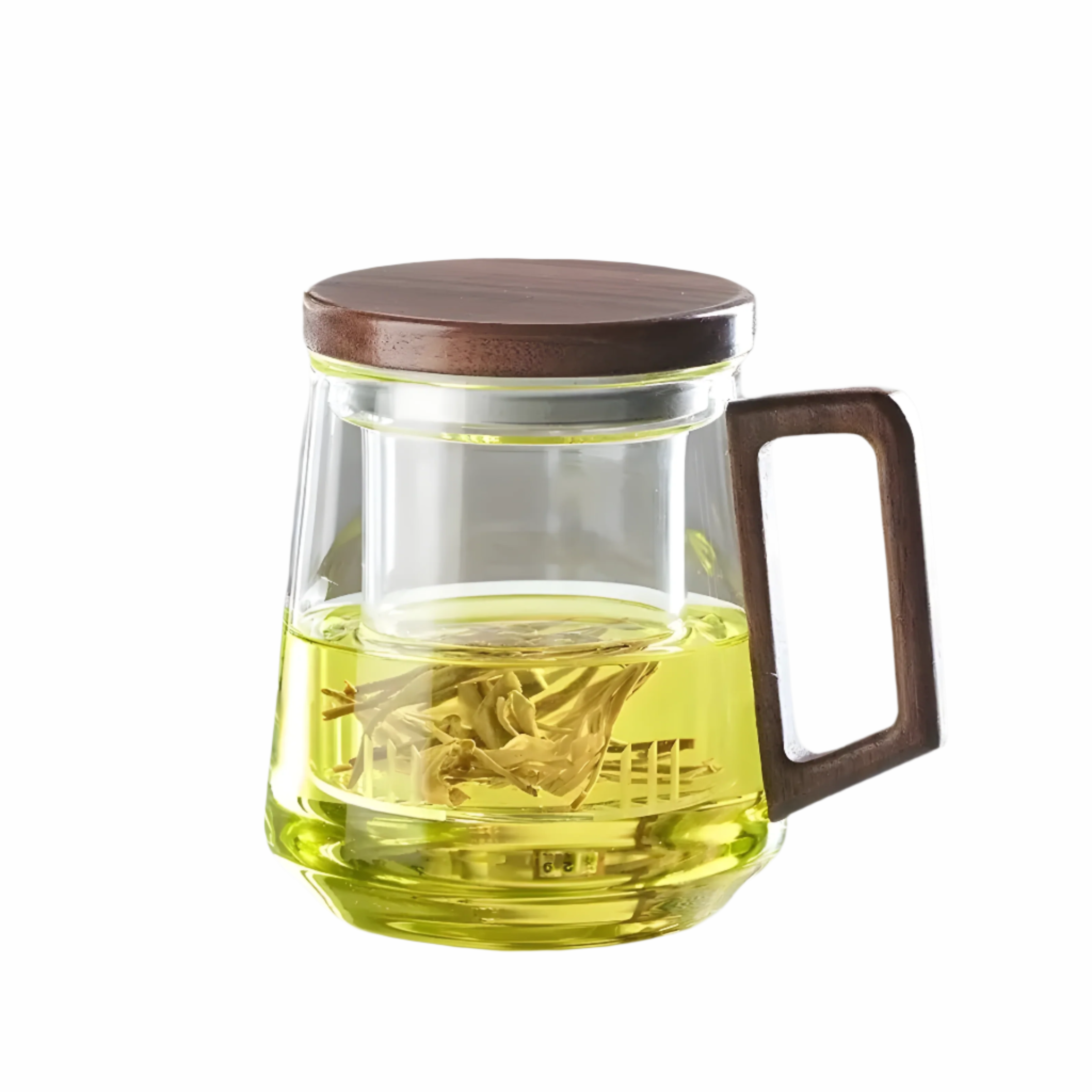 Hitzebeständige Glasteetasse- Premium Tepotte for Hjem og Kontor med Filter og Lokk