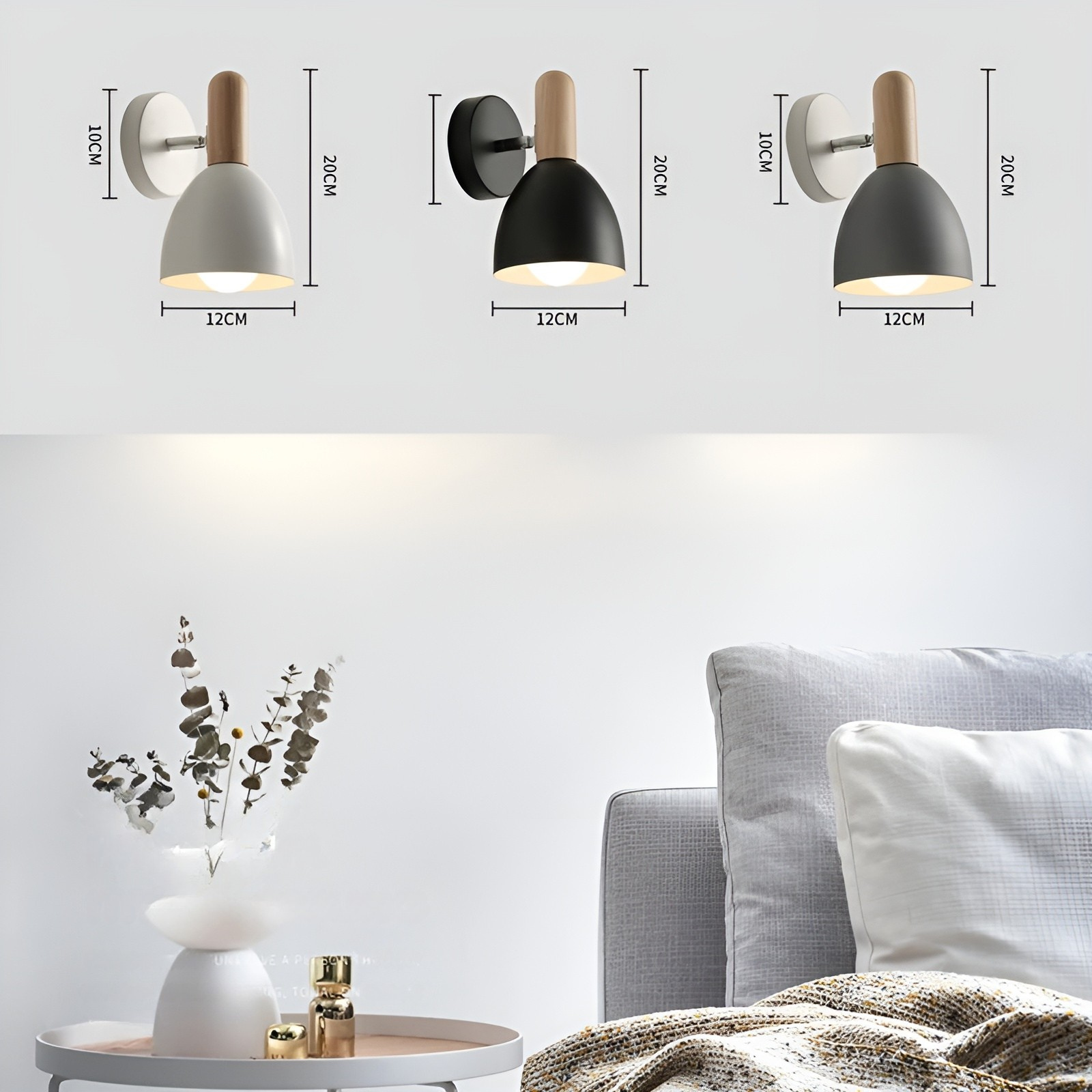Vegglampe i Naturtre – Gir Varm Belysning | Perfekt til Soverom og Hytte