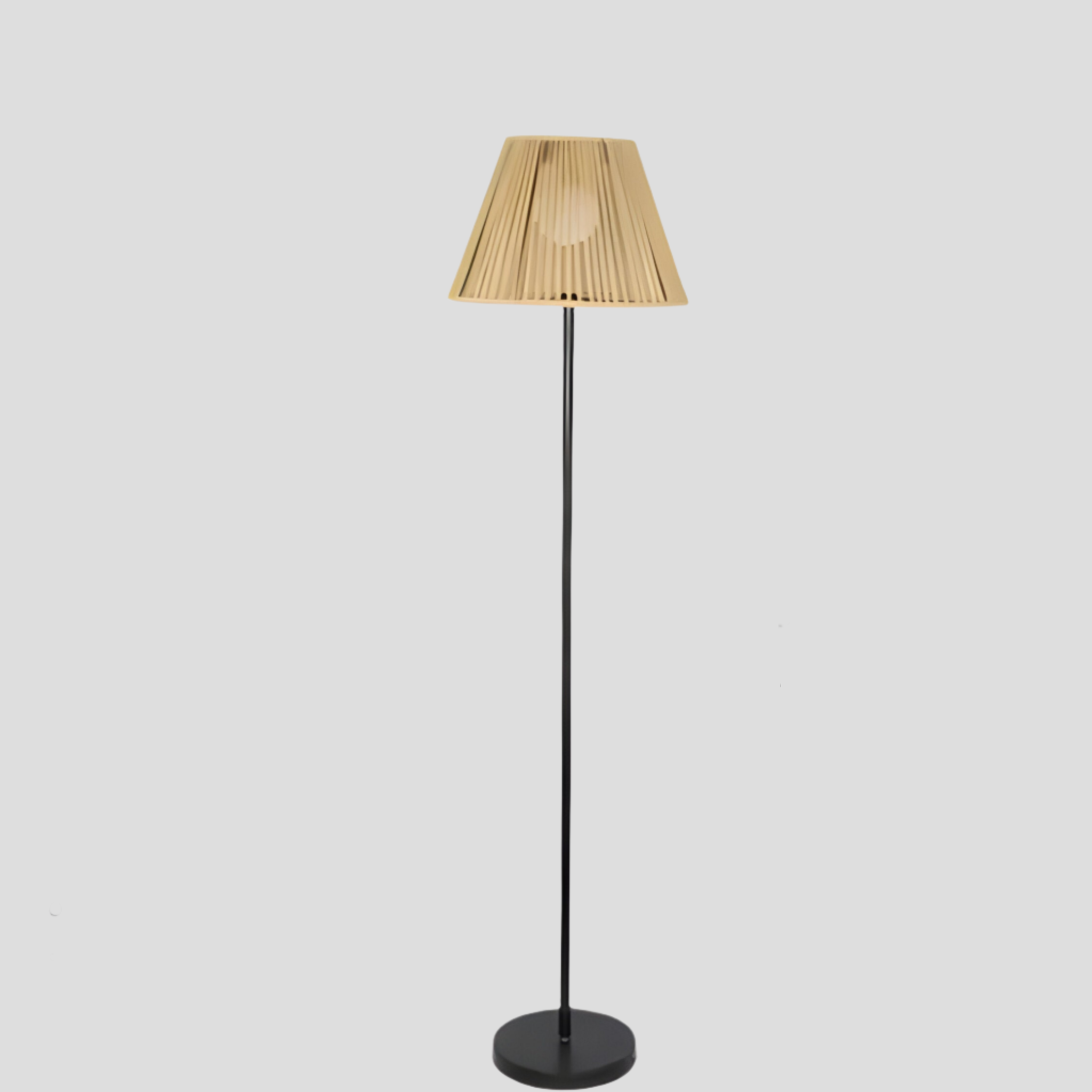 Bambus Solcellelampe - Bærekraftig Led-gulvlampe For Utendørs Bruk