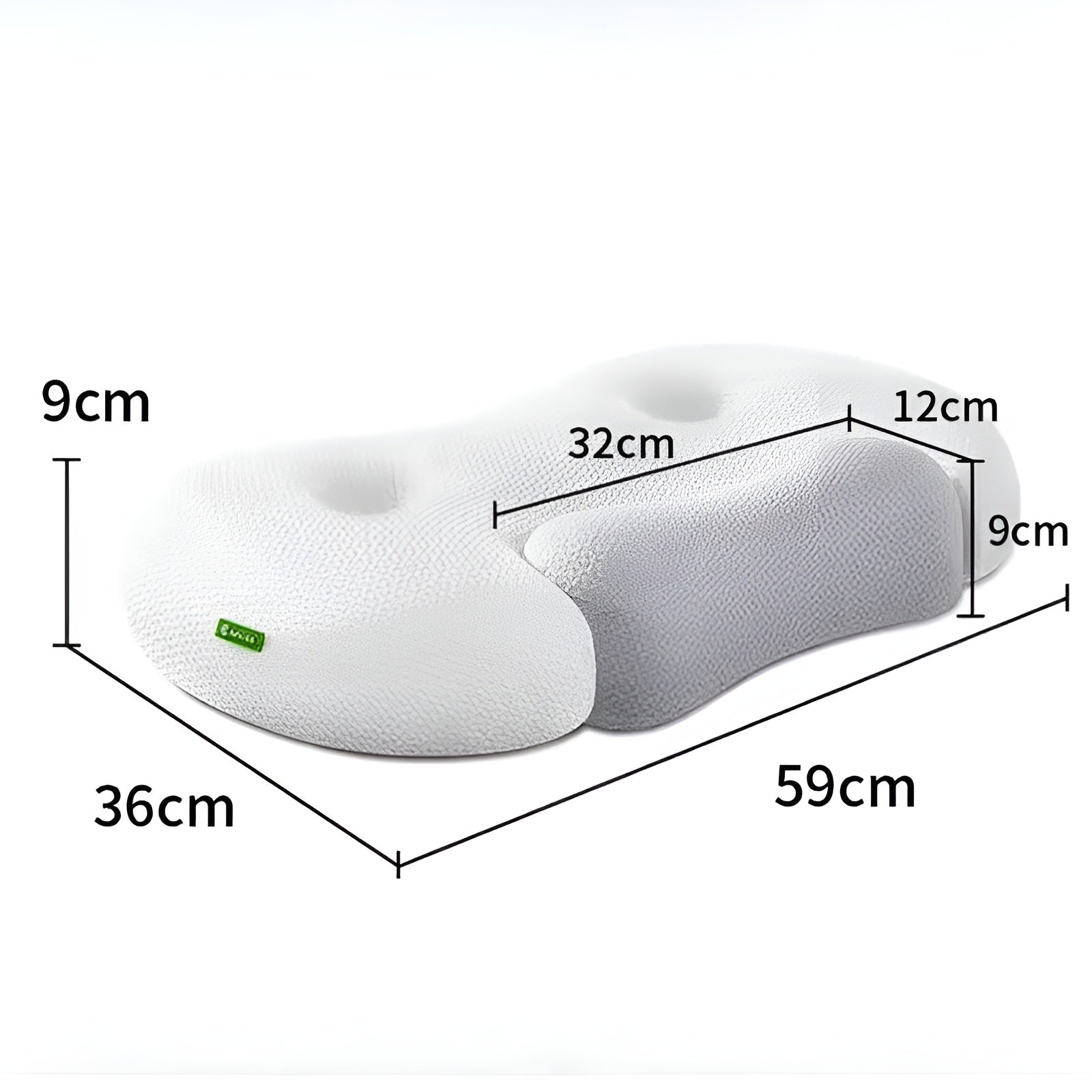 Nackenkissen aus Memory-Schaumstoff – Ergonomisches orthopädisches Konturstützkissen Bettkissen zur Linderung von