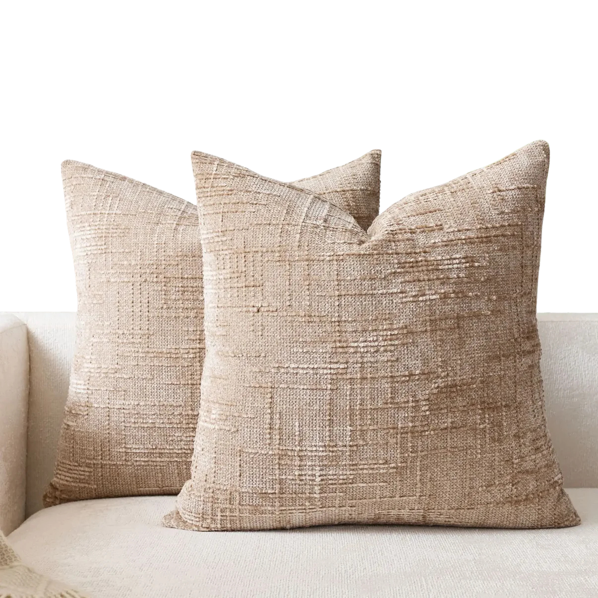 Chenille Sofapute – Myk og Luksuriøs | Dekorativ for Sofa og Soverom