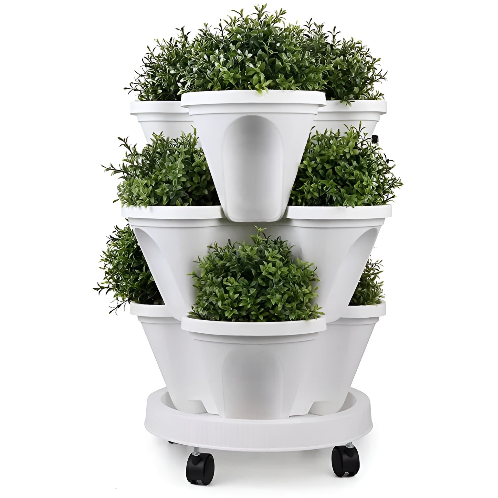 Stablebart Blomsterpottesett – Vertikalt Hagedesign | Maksimer Plassen til Plantene Dine