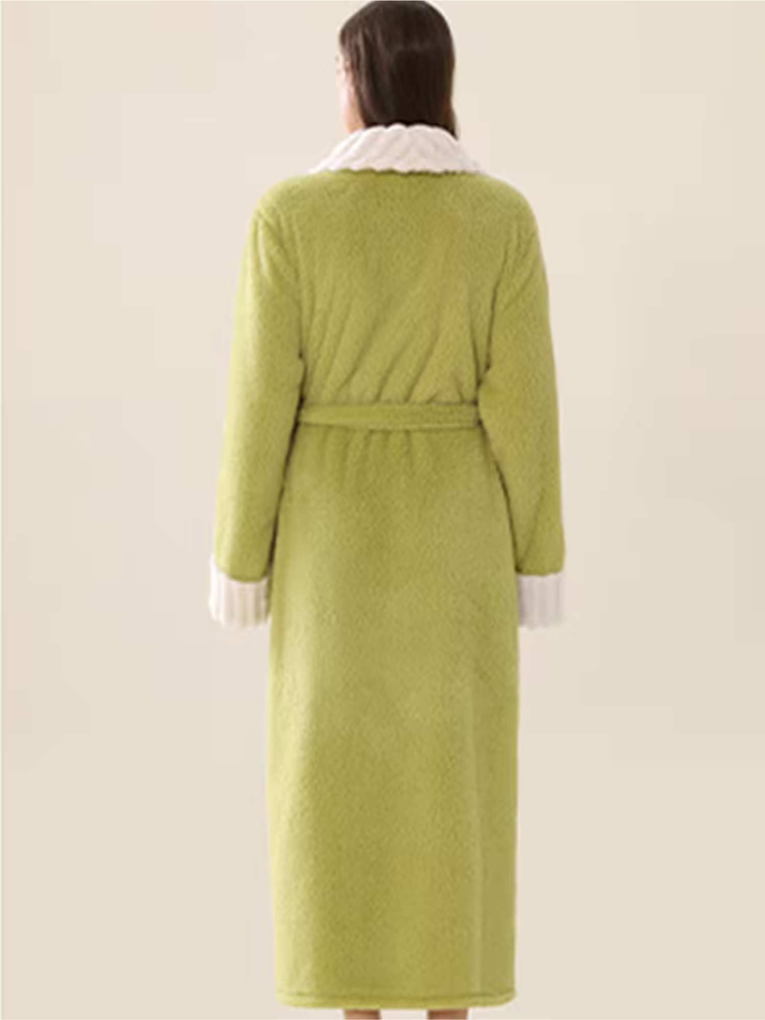 Myk Damebadekåpe for Vinter – Ekstra Lang og Varm | Flanell med Lommer