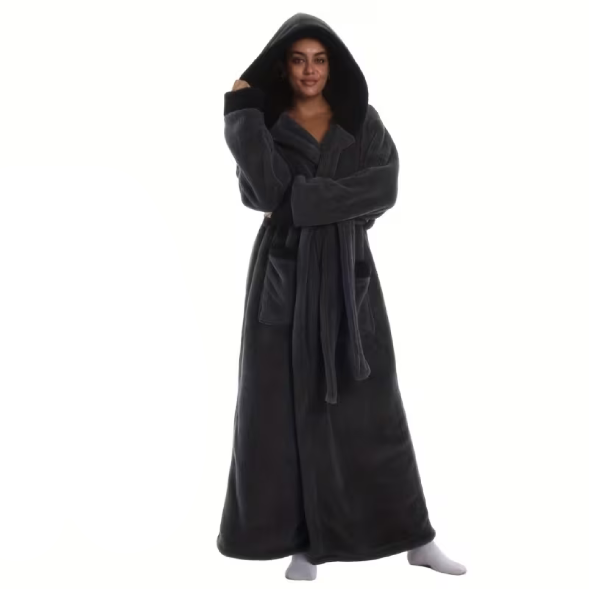 Lang Hettebadekåpe – Myk og Varm | Perfekt for Hjemmebruk og Reise