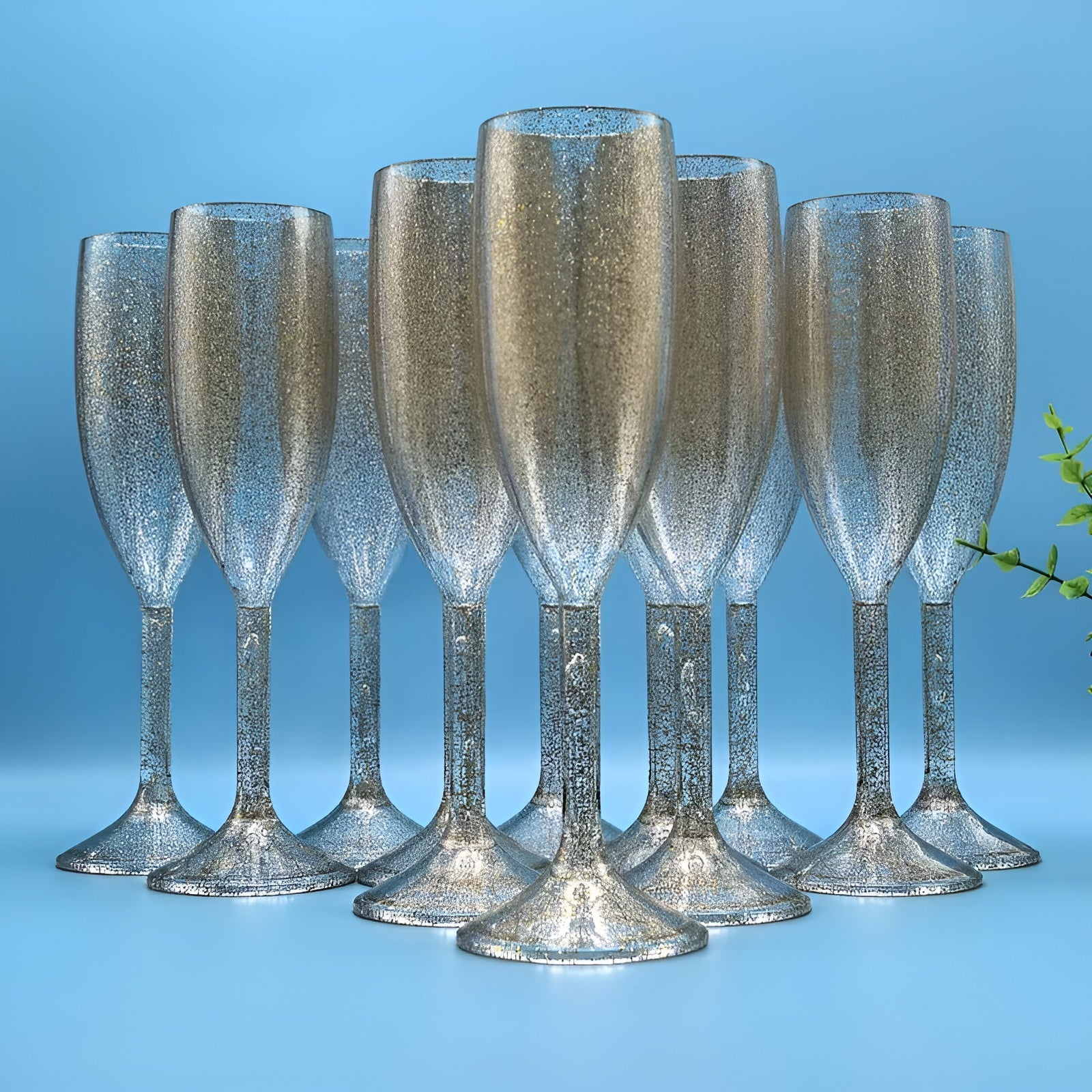 Champagneglass med Gullkant – Elegant og Luksuriøst | Perfekt for Feiring og Spesielle Anledninger