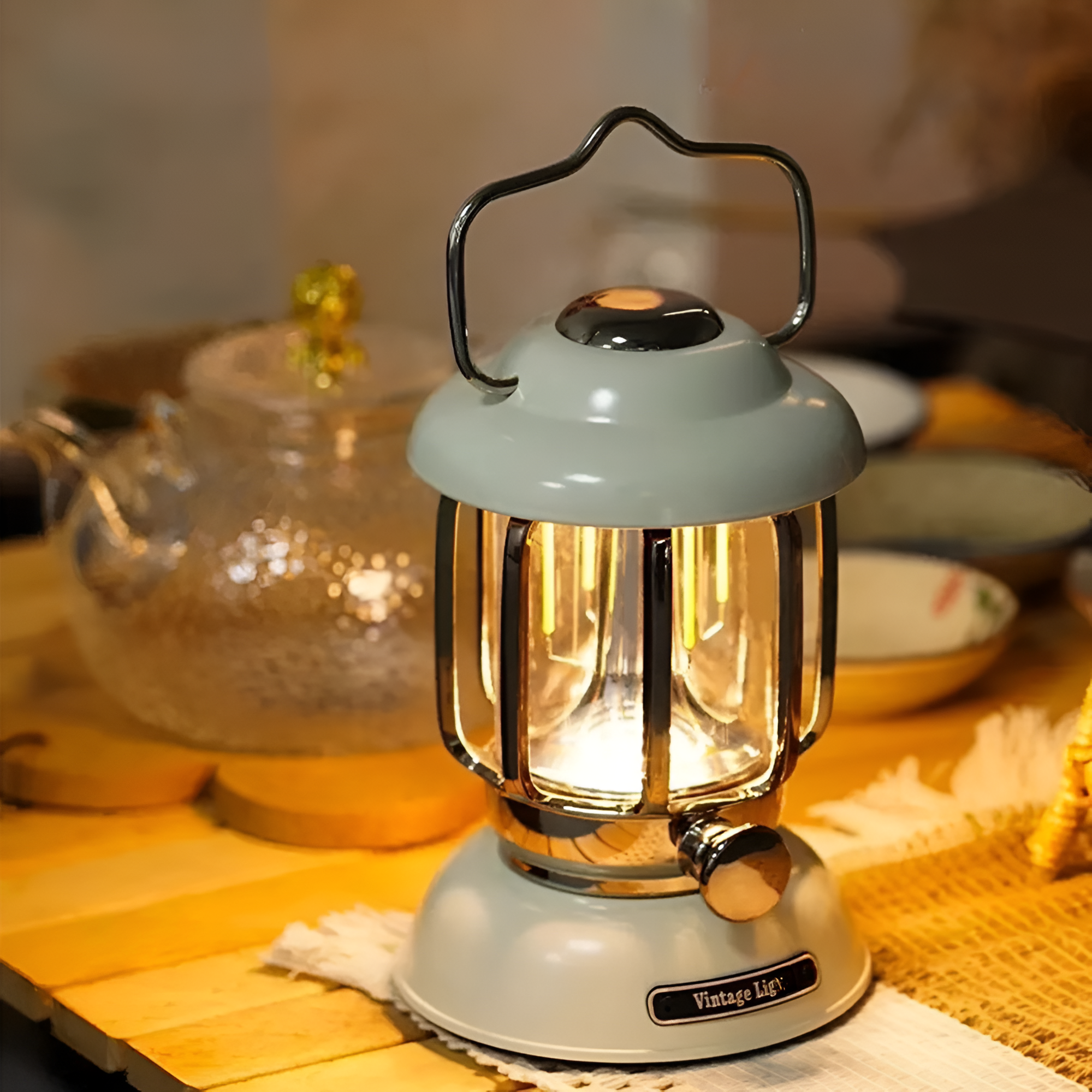 Rafnvik – Bærbar Bordlampe Med Usb-opplading (Led)