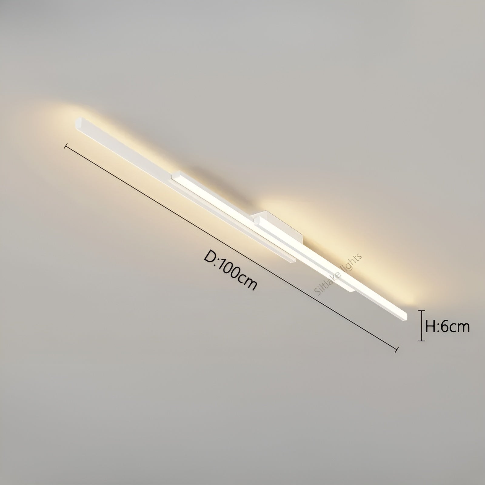 Lang LED-taklampe – Slankt og Stilrent Design | Perfekt Belysning for Gang, Trapper og Soverom