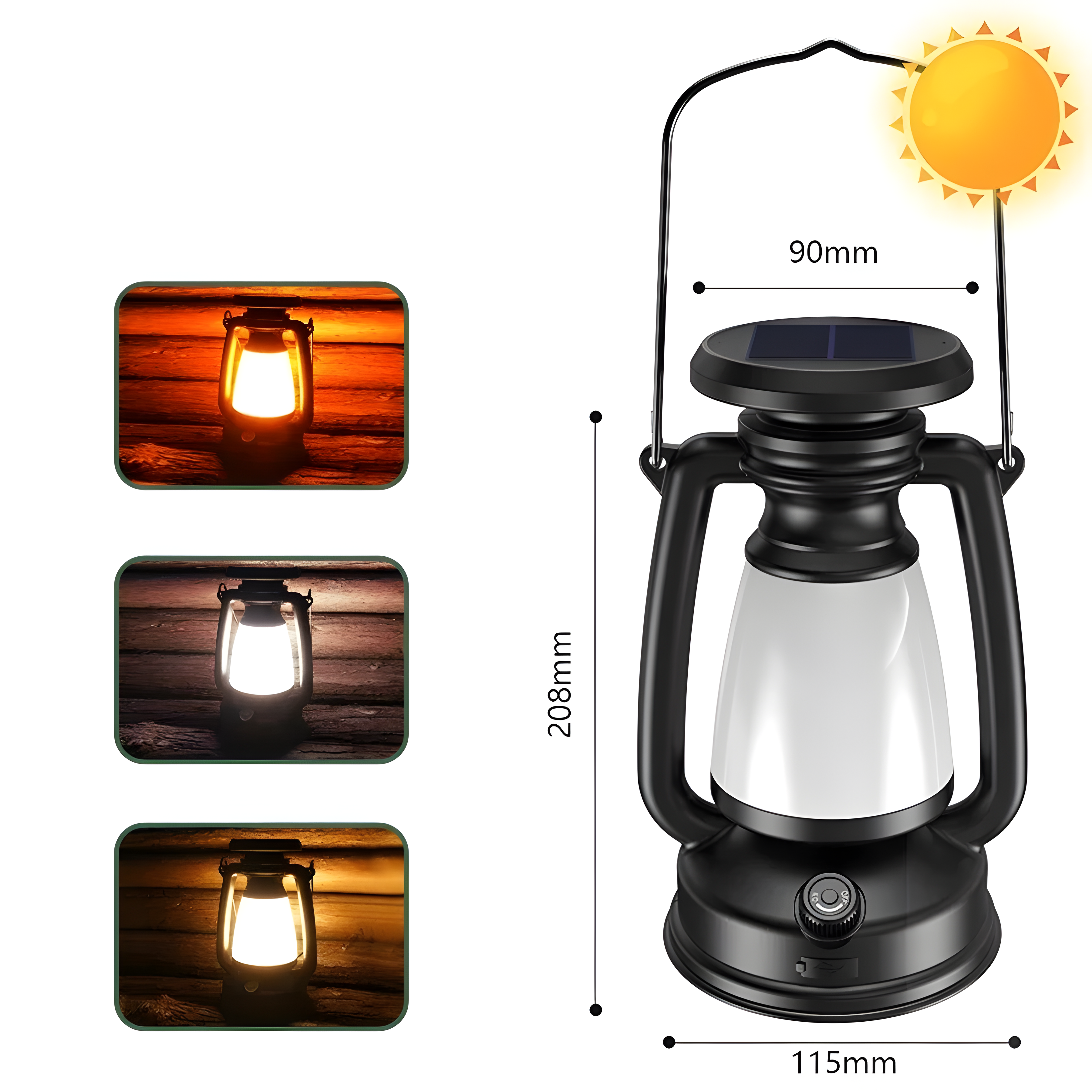 Ribla – Campinglampe Med 3 Lysmoduser (Usb-oppladbar)