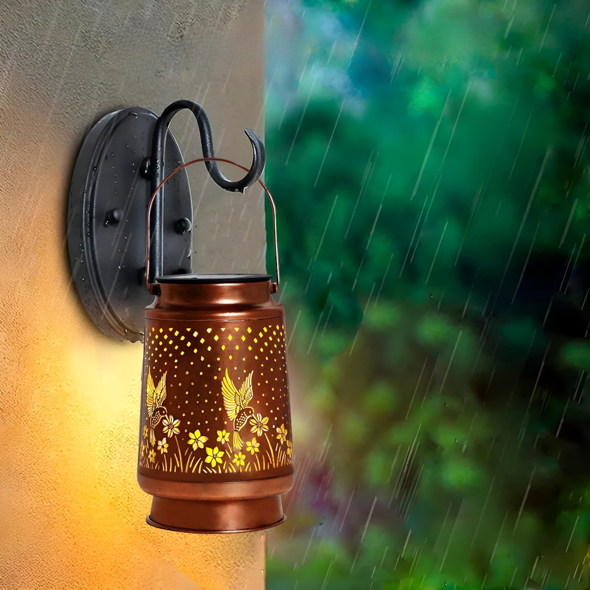 Vinga – Solcelle LED-hagelykt med Kolibri-Design