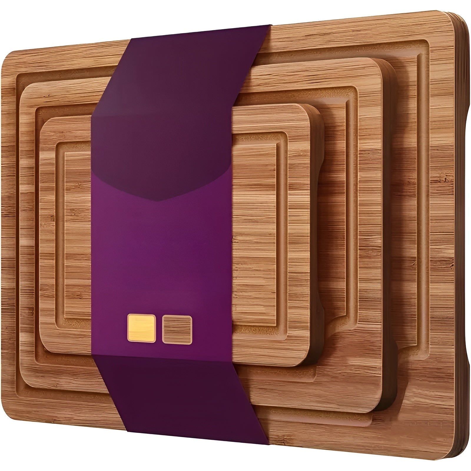 Bambus Schneidebrett-Set (3-teilig) – Robust, Messerschonend & Hygienisch | Ideal für Küche & Alltag