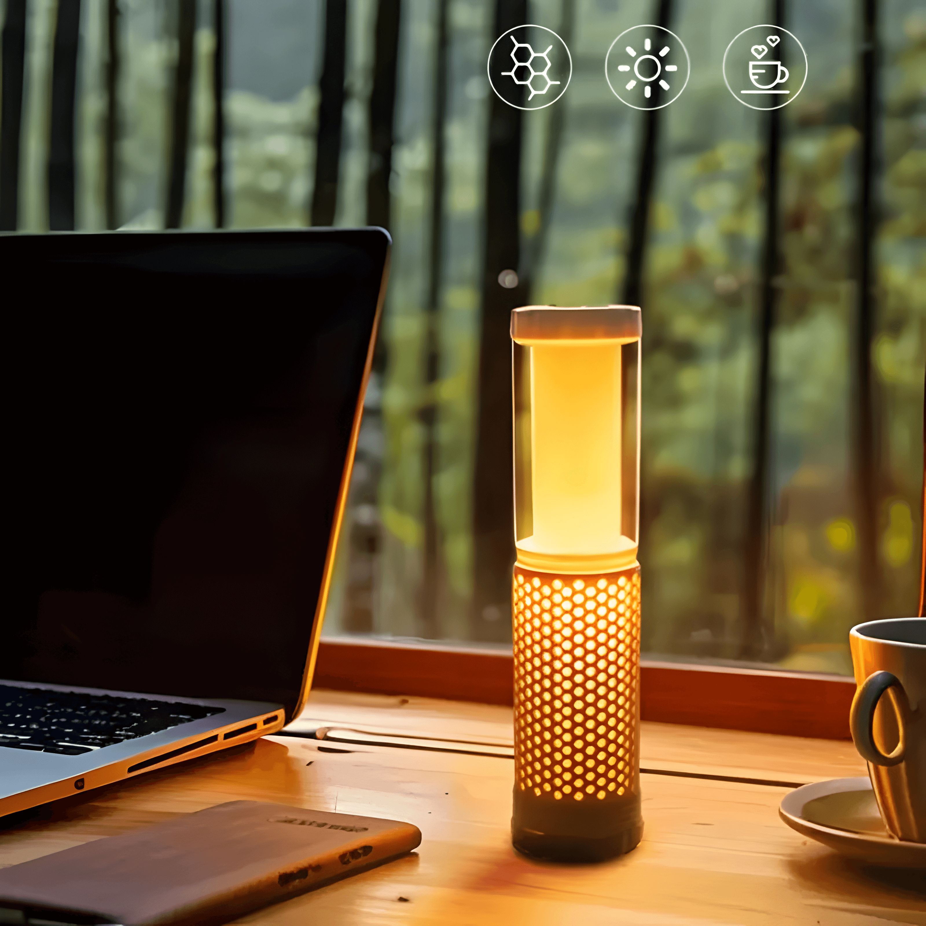 Lunnar – Uttrekkbar og opphengbar campinglykt (USB-oppladbar, LED)