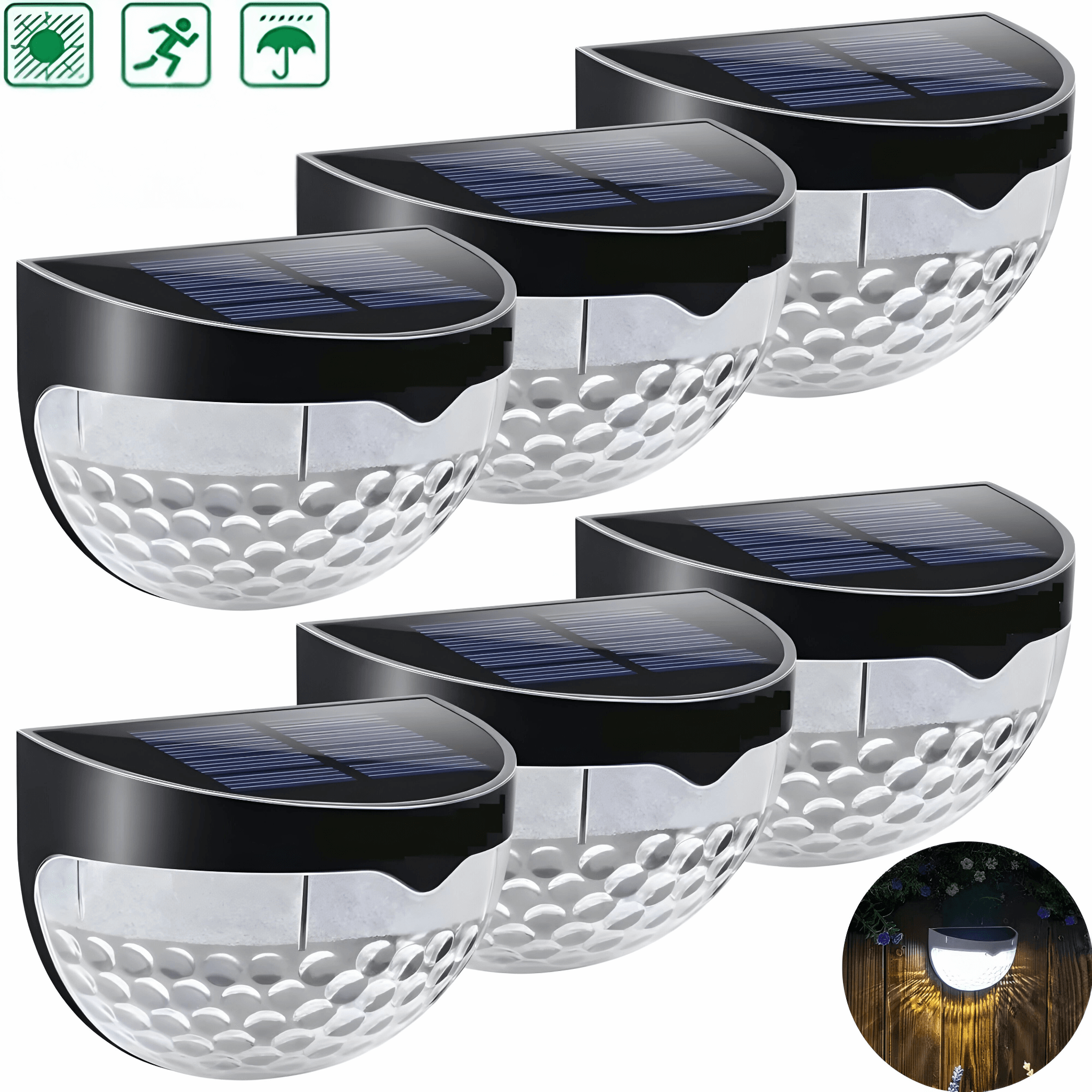 Stjärna – Solcelledrevet Trappelys I Vanntett Led-design
