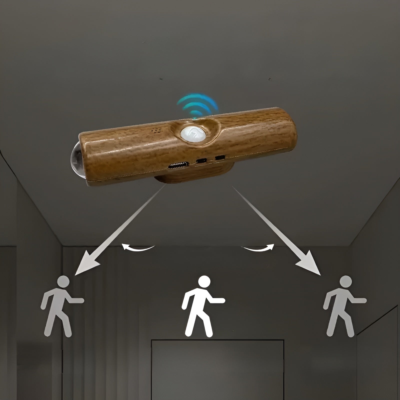 Led-nattlys Med Bevegelsessensor (6-pk) – Dimmbar & Rgb | Usb-lading, 3 Lysfarger, Perfekt For Gang, Trapp Og Stue