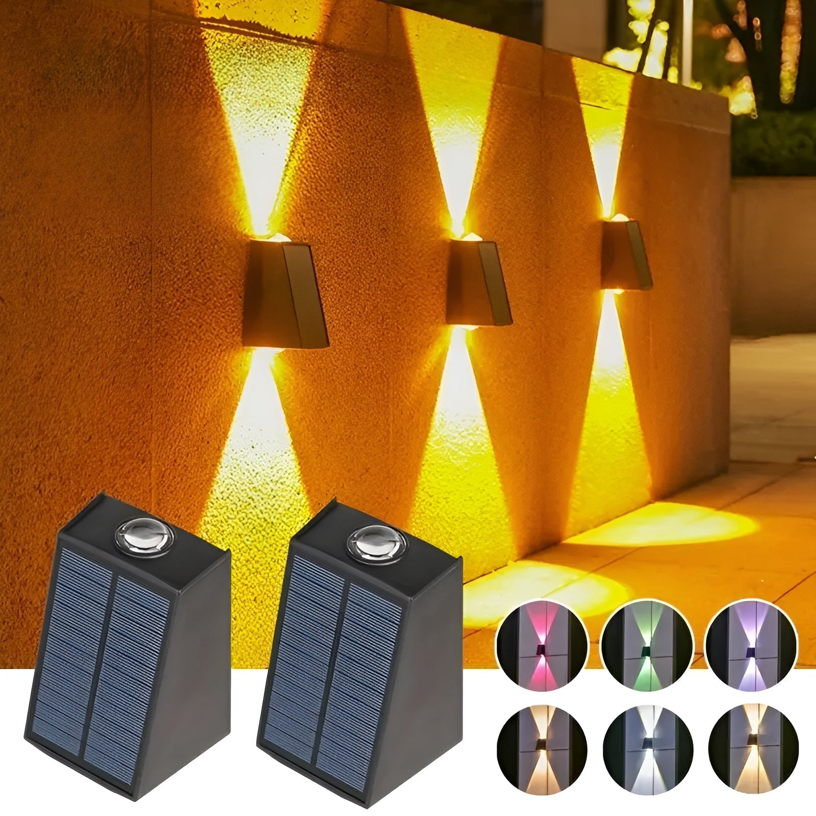 Solcelledrevet Vegglampe – Moderne Utendørsbelysning med Bevegelsessensor | Perfekt for Hage, Terrasse og Innkjørsel