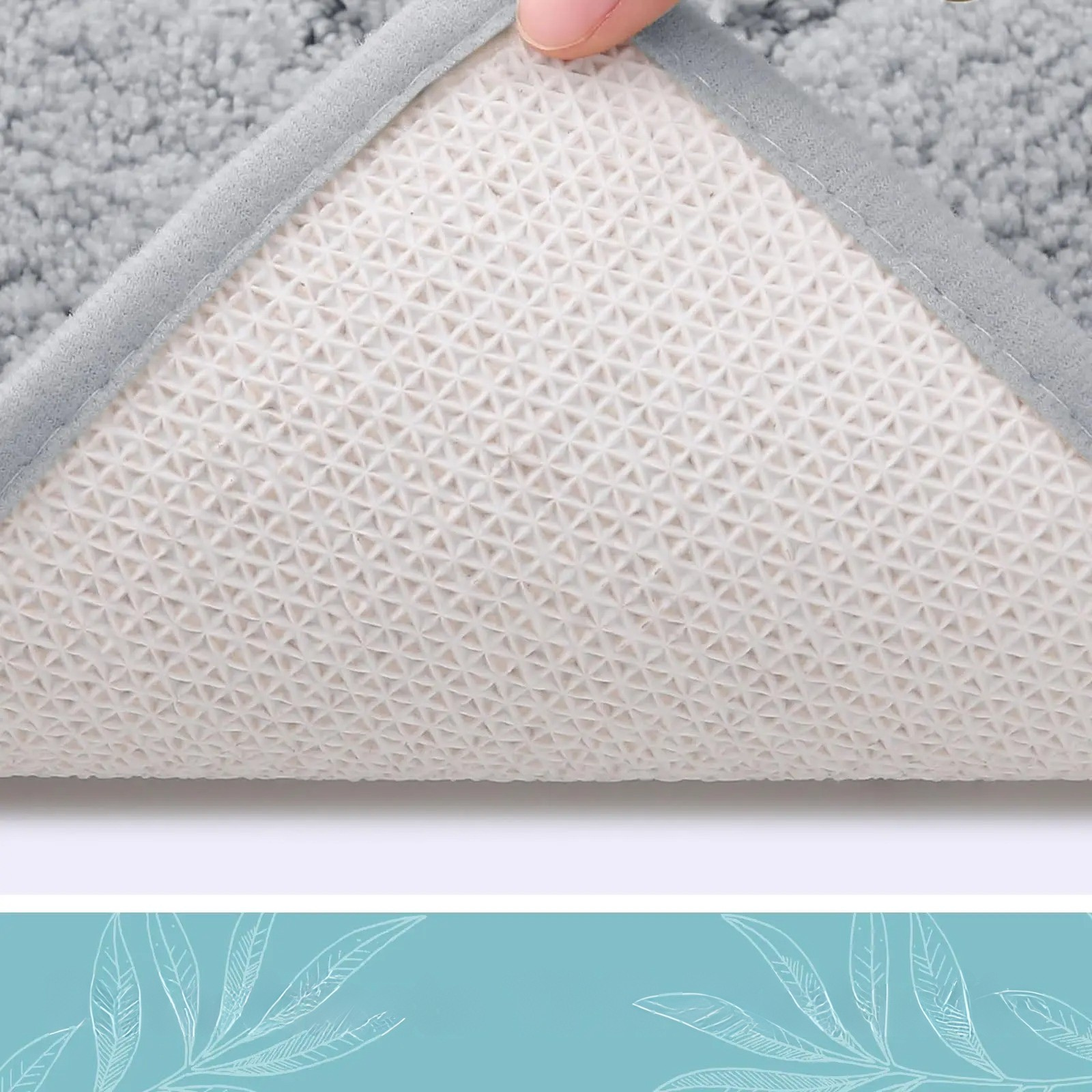 Badematte i Mikrofiber – Sklisikker og Vaskbar | Myk og Suger Godt til Bad og Dusj