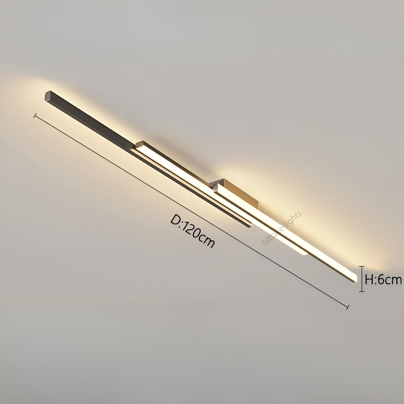 Lang LED-taklampe – Slankt og Stilrent Design | Perfekt Belysning for Gang, Trapper og Soverom