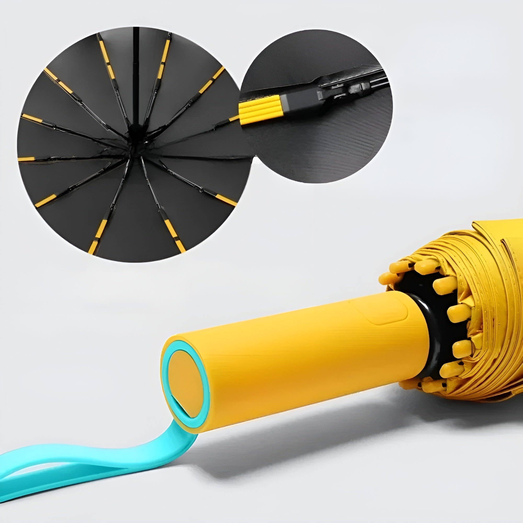 Kompakt Paraply – Vind- og Vanntett | Lett å Ta med på Reisen