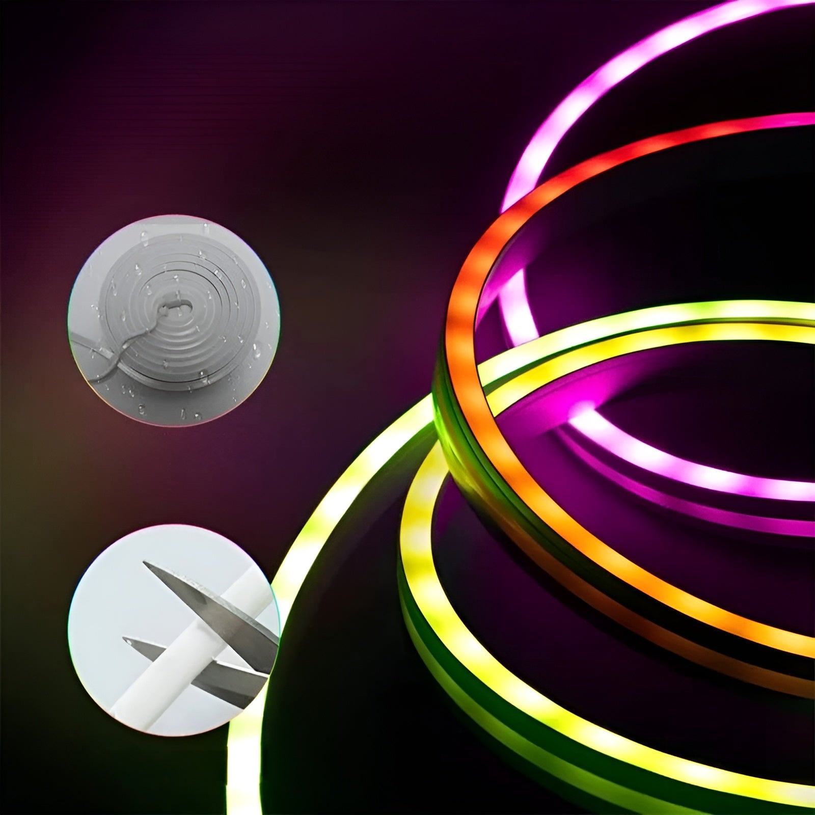 Neon LED Lyslist – Fleksibel og Dekorativ | Perfekt for Stue og Soverom