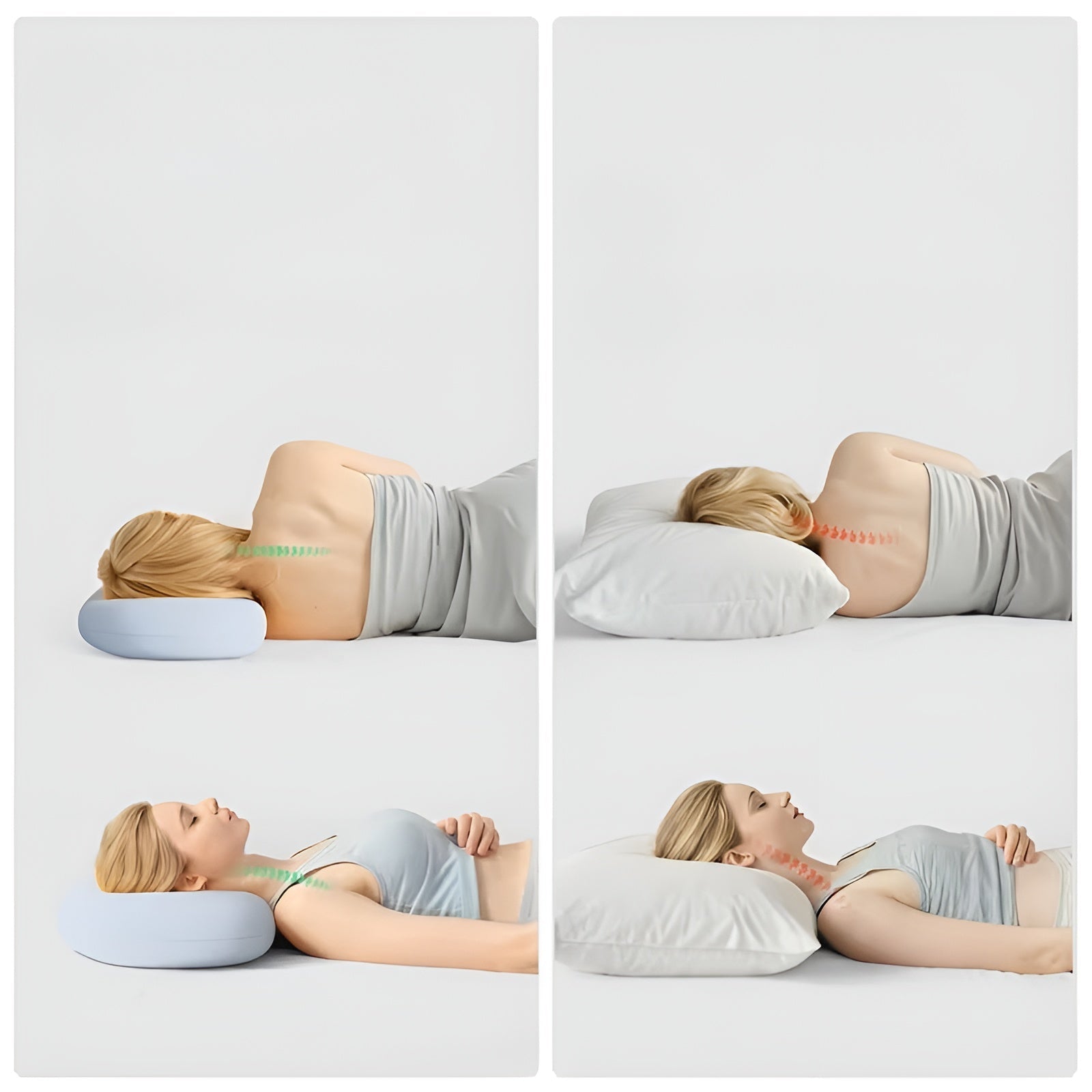 Nackenkissen mit ergonomischer Form – Entlastend und Weich | Für erholsamen Schlaf - Reiseputer