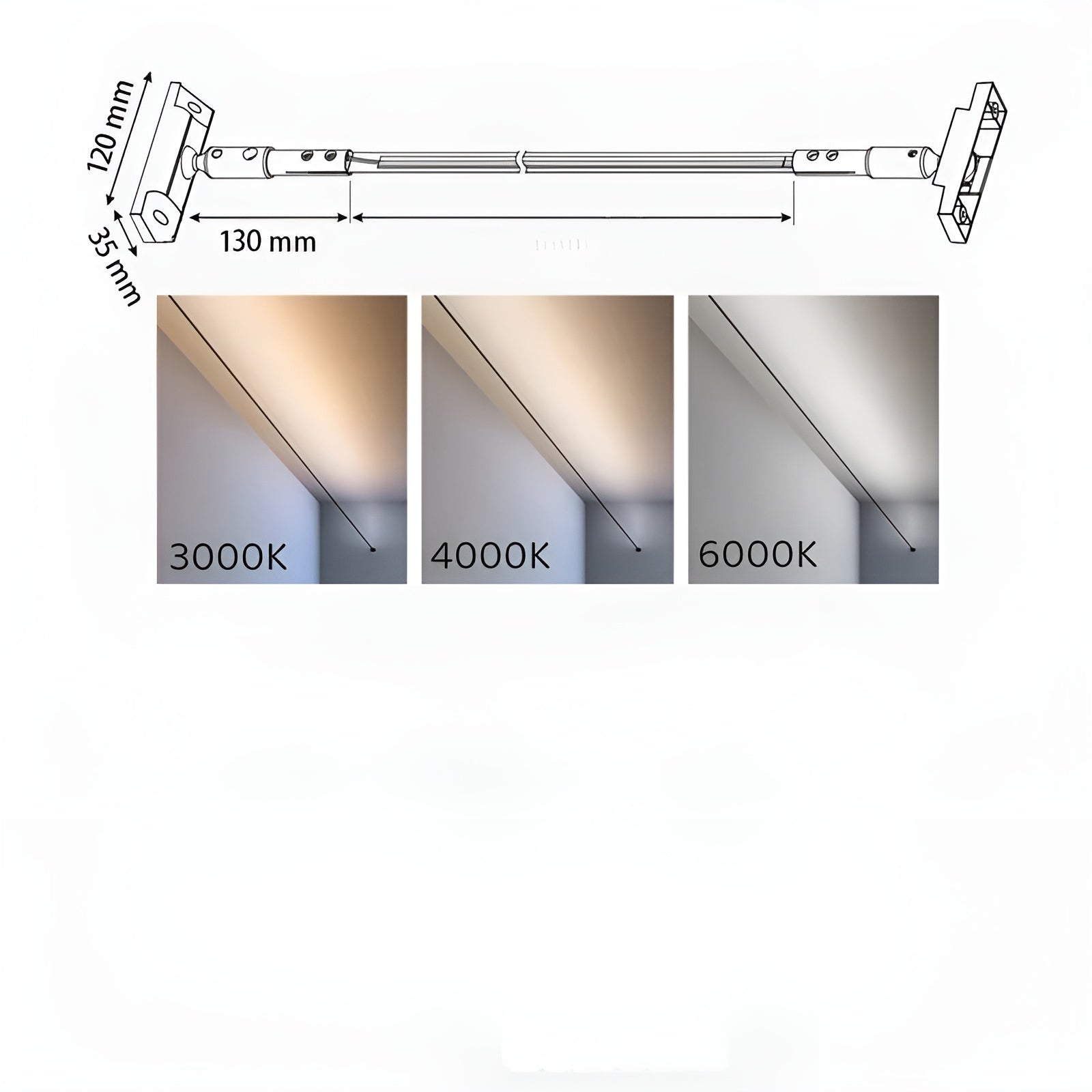 Led-Vegglampe I Lineært Design – Slank Design I Stål | For Stuer Og Soverom