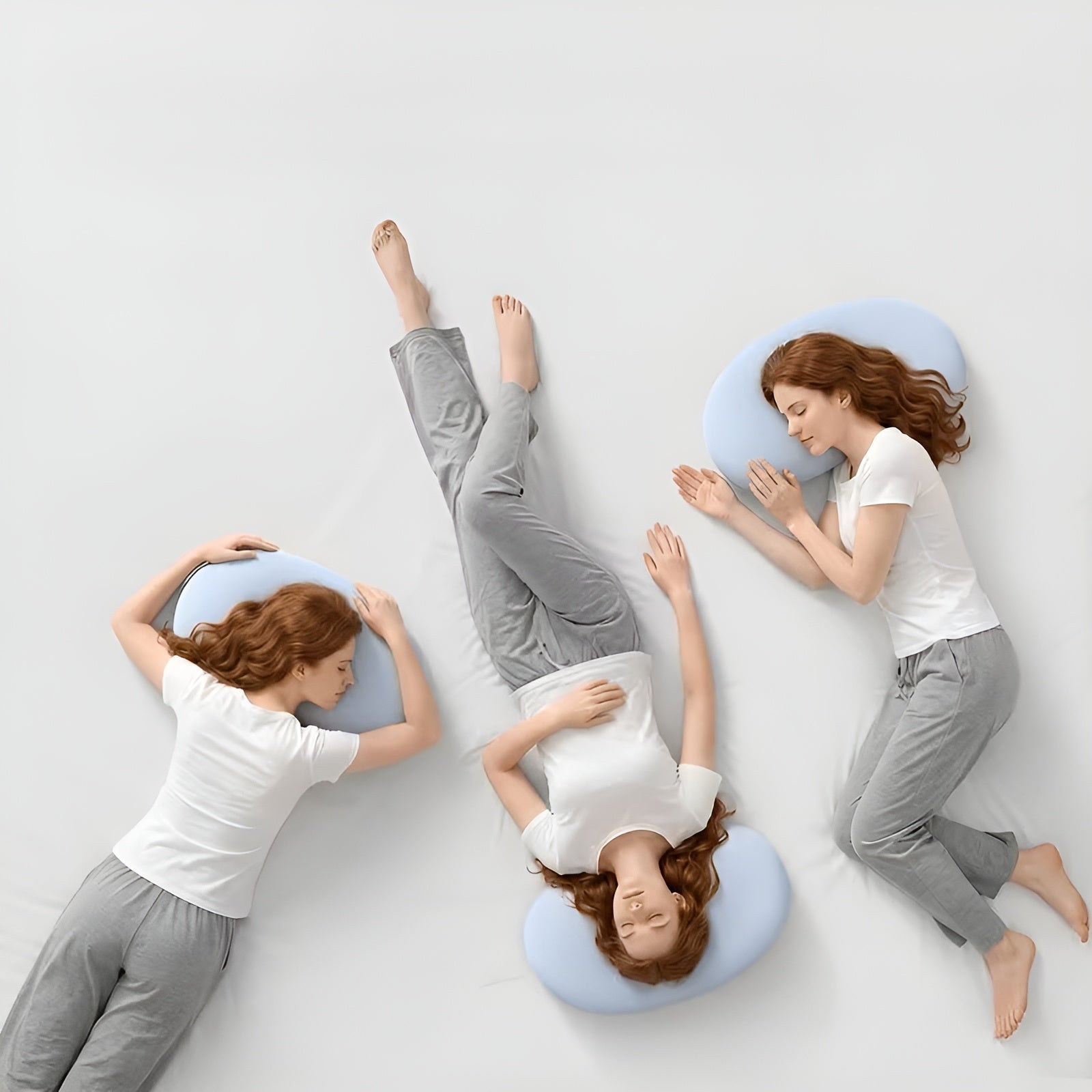 Cloud Ergonomisk Nakkepute – Pustende Og Kjølig | Perfekt For De Som Sover På Siden Eller På Magen, Egnet For Bruk Hele Året