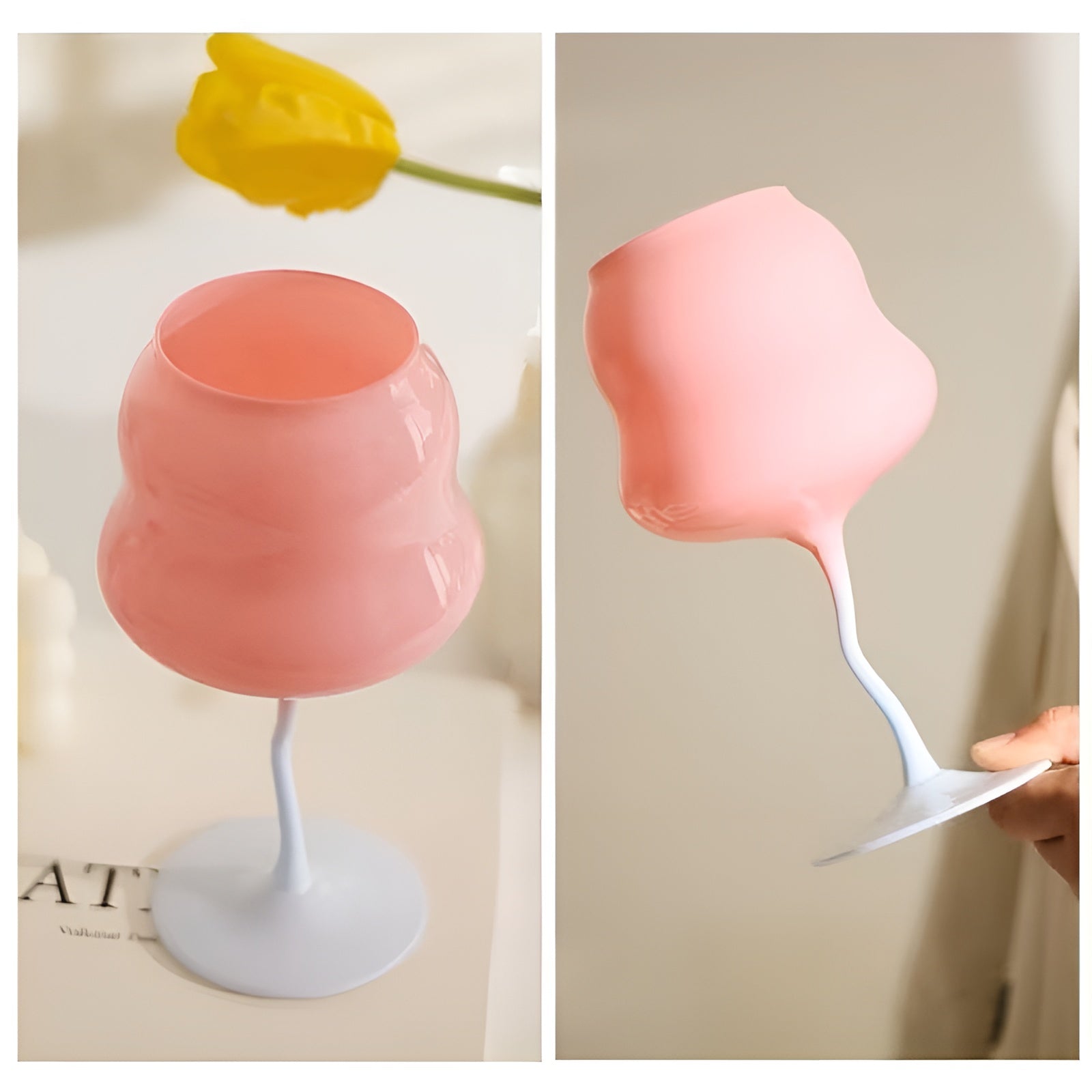 3er Set Bunte Whiskygläser 500 ml – Vintage Design mit Drehstruktur | Große Cocktail- & Weingläser für Party & Geschenk