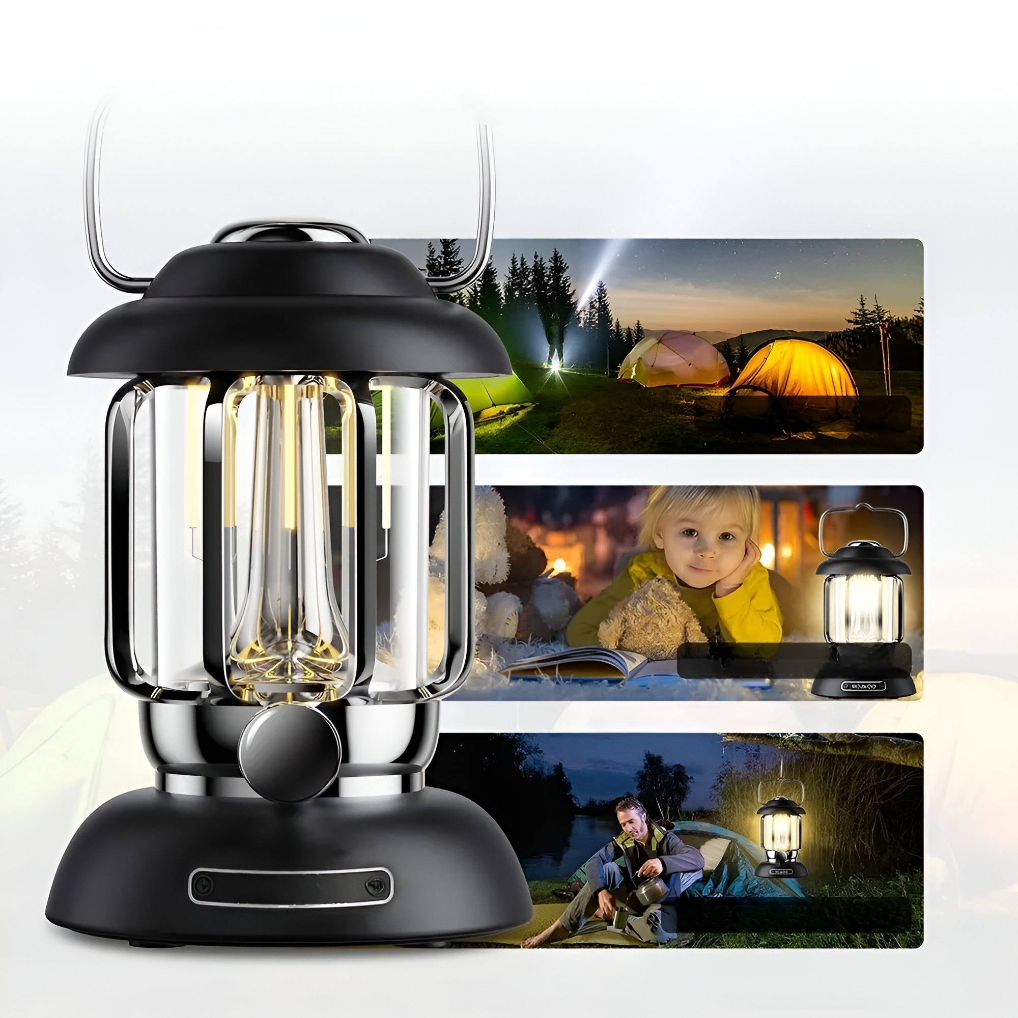 Rafnvik – Bærbar Bordlampe Med Usb-opplading (Led)