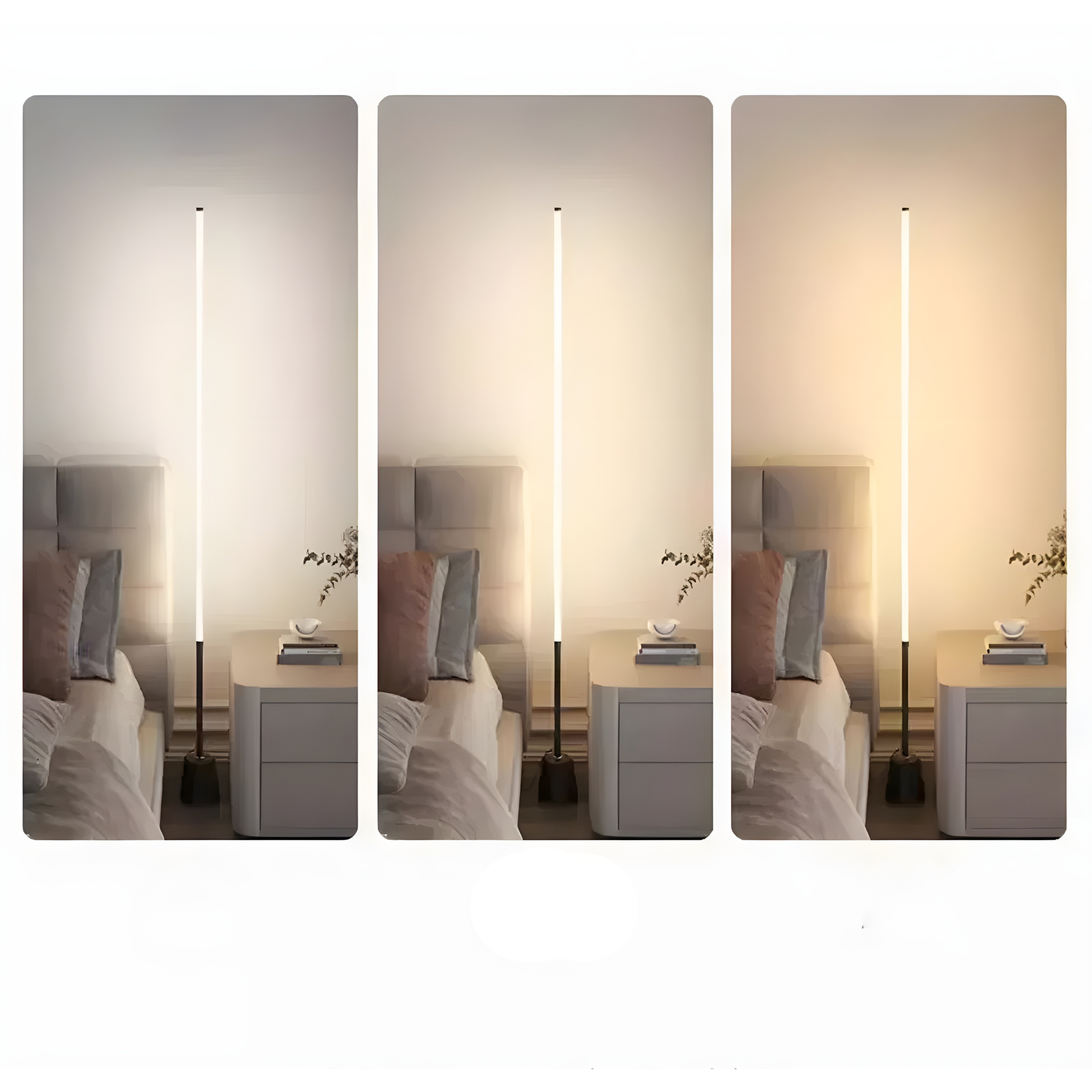 Hjørnelampe med LED-lys – Dimmbar og Stemningsfull | Perfekt for Stue og Soverom