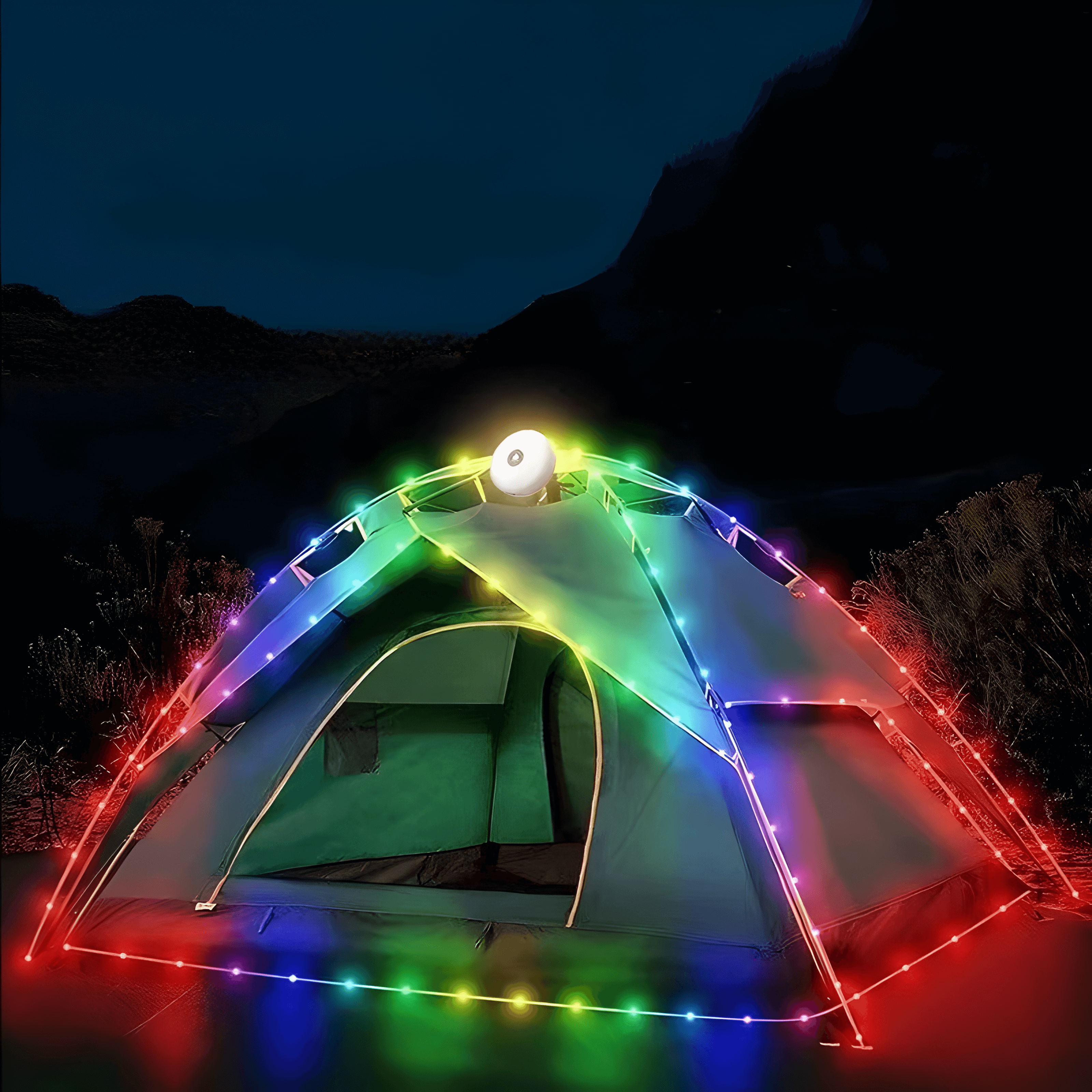 Snolys – Vanntett LED Lysbånd for Telt