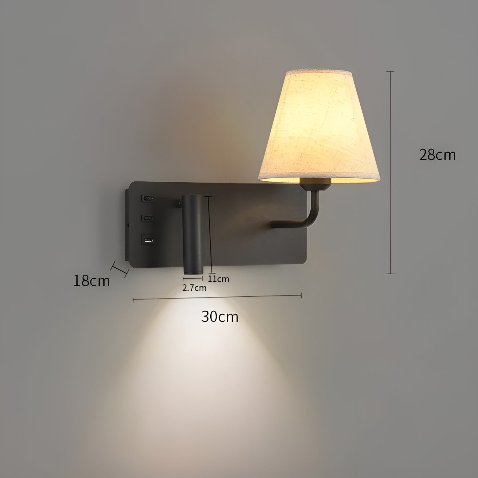 Leselampe med Stearinlys-Effekt – Varmt og Dekorativt Lys | Perfekt for Soverom og Seng