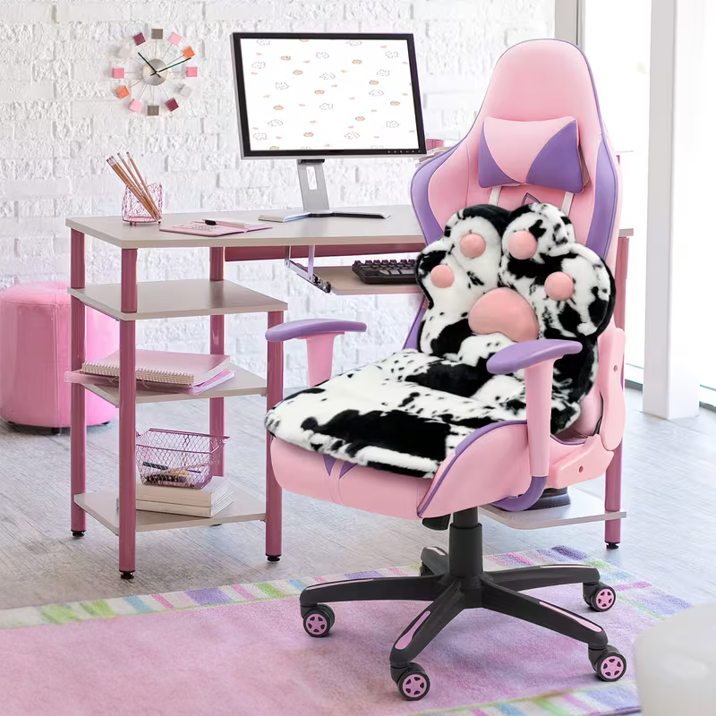 L-formet Kattepotepude – Myk og Koselig | Perfekt for Gamingstol og Sofa