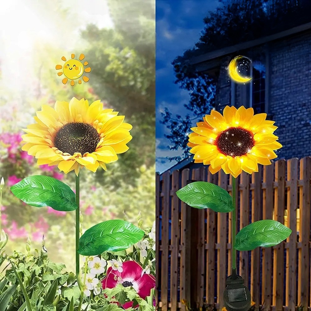 Bilde av Tranehus - Vanntett Solcelledrevet Solsikke-LED-lys fra Velisse
