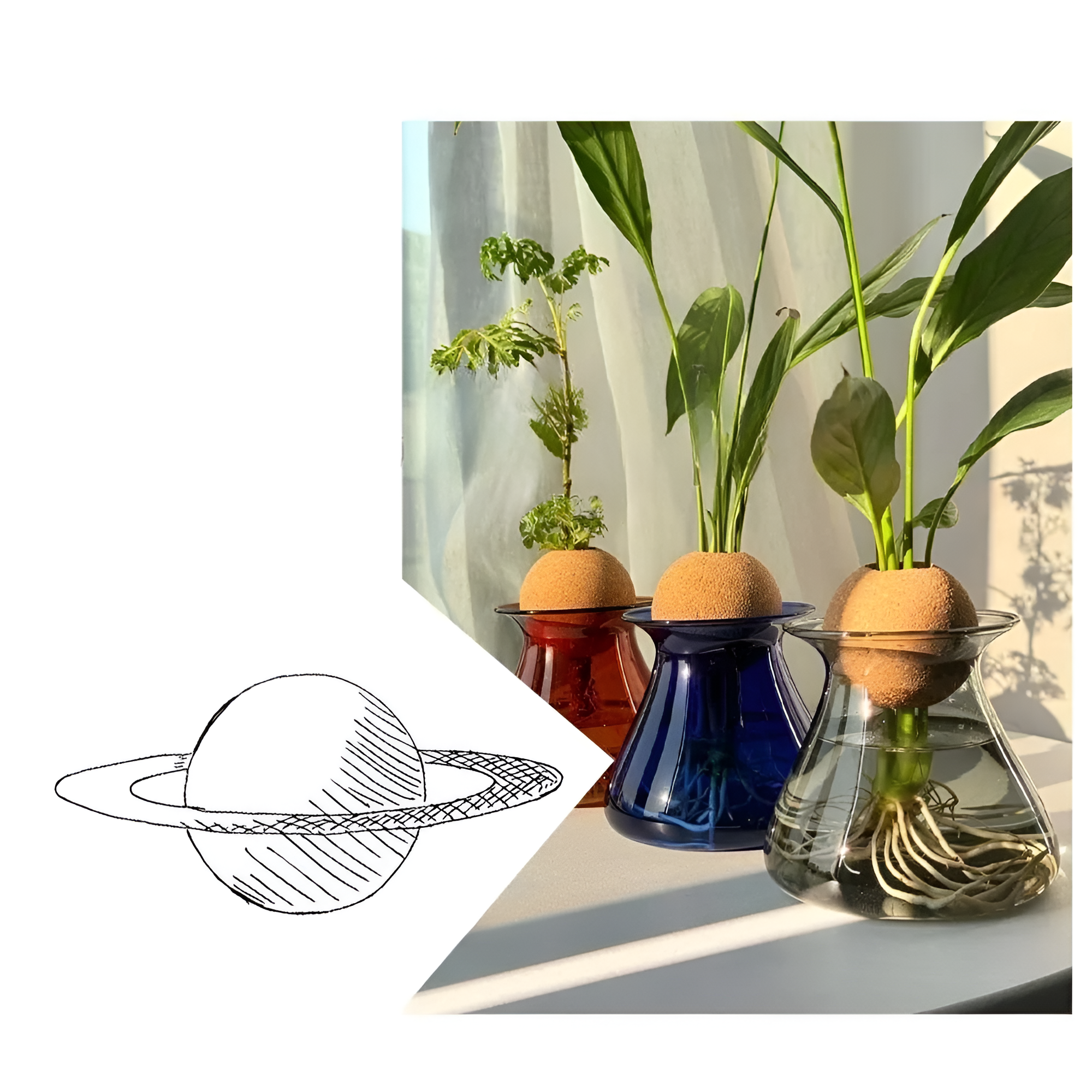 Bilde av Velda - Skandinavisk Bordplate Glass Vase fra Velisse