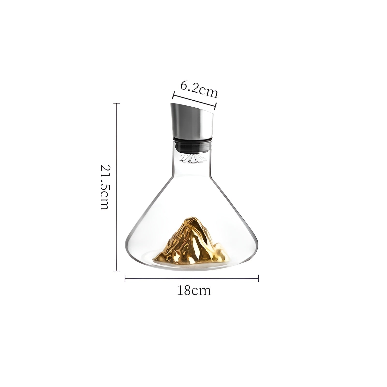 Whiskykaraffel i Krystall – Håndlaget og Blyfri | 1500 ml for Bar og Hjem