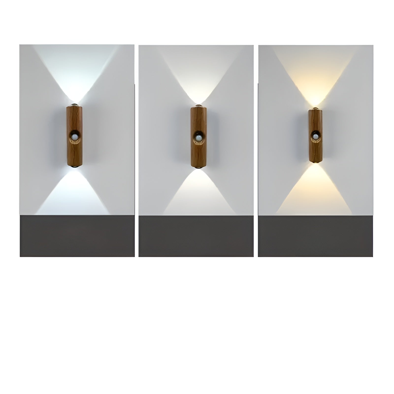 Led-nattlys Med Bevegelsessensor (6-pk) – Dimmbar & Rgb | Usb-lading, 3 Lysfarger, Perfekt For Gang, Trapp Og Stue