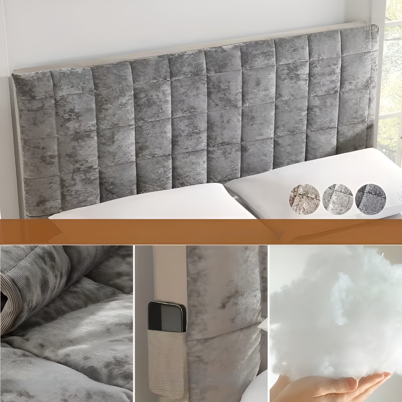 Hodegjerdeovertrekk Med Elastisk Bånd – Mykt Og Elastisk | Med Praktiske Sidelommer Til Sengen